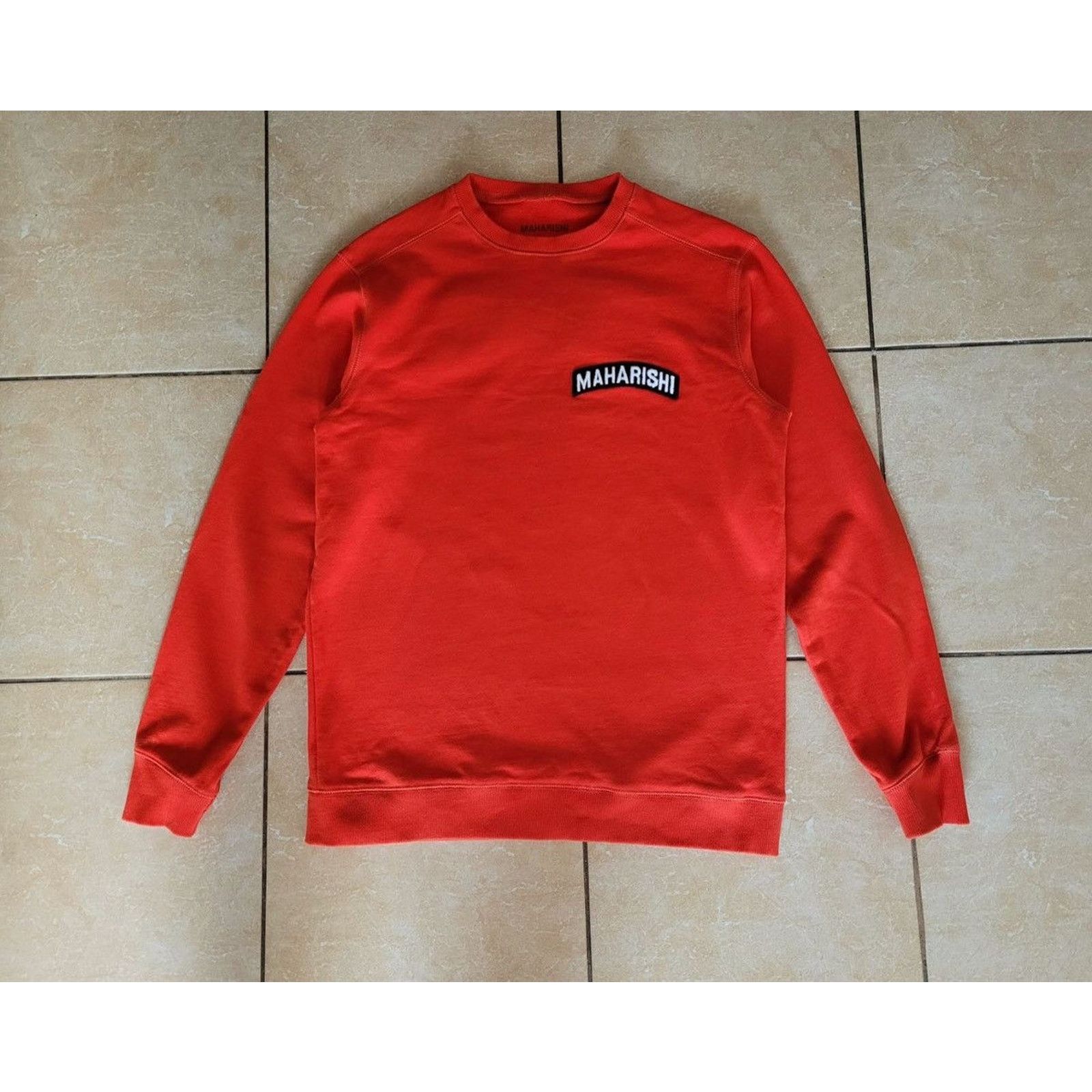 Nwot Maharishi Maha Big Puffa Logo Sweatshirt in Orange, Men's — image 2 of 4