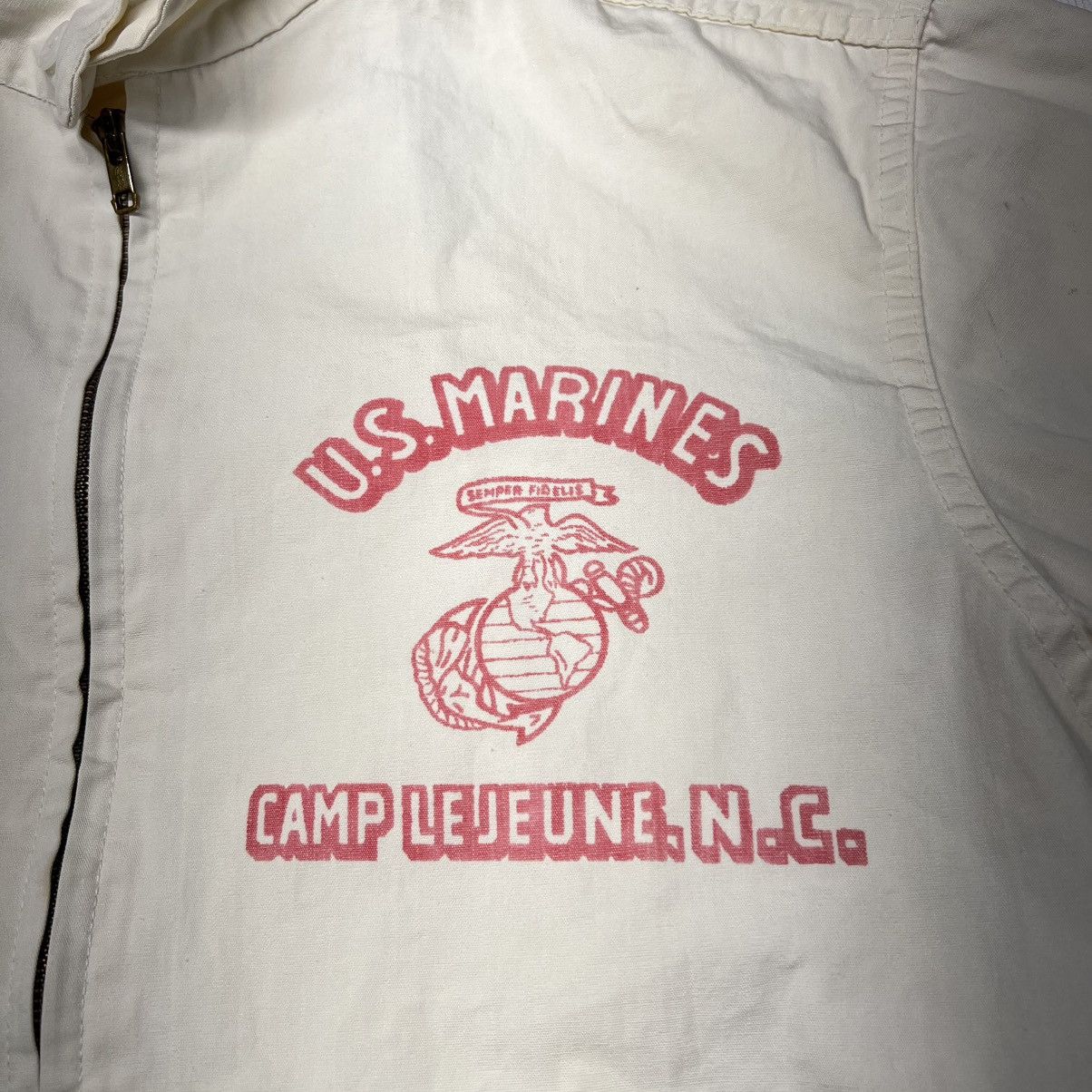 Vintage Marines Jacket Chore Coat Zip Camp Le Jeune Carolina 1950s Size US S / EU 44-46 / 1 - 4 Thumbnail