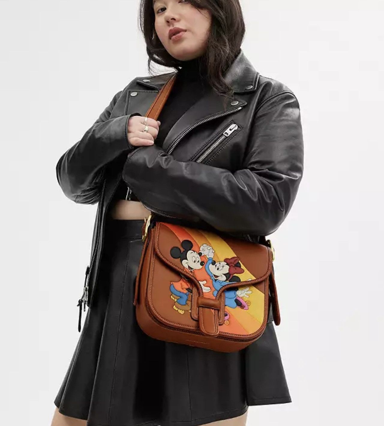 Coach Coach Courier Bag w/ Mickey & Minnie Mouse Disney CQ801 Size ONE SIZE - 2 Thumbnail
