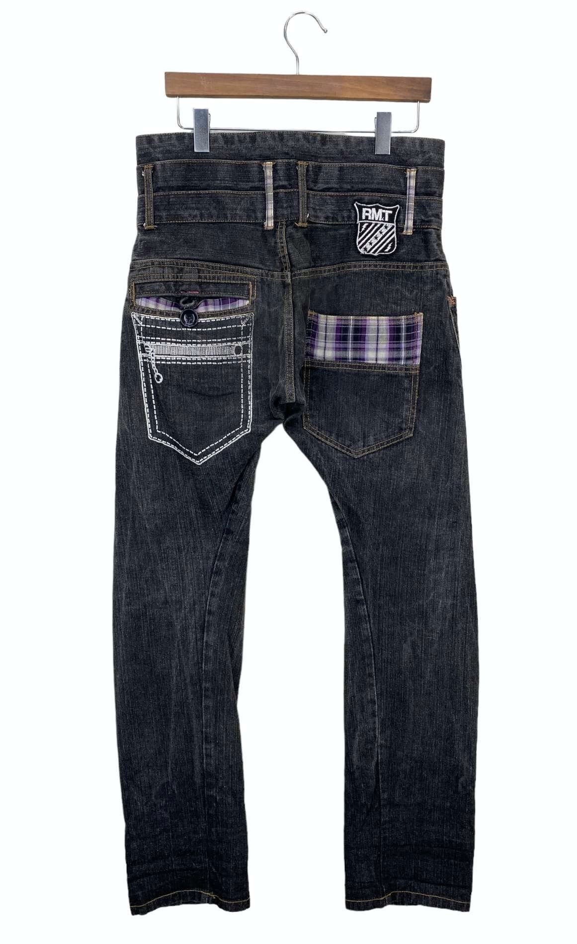 Japanese Brand RMT Double Waist Denim Jeans Japanese Punk Size US 33 - 1 Thumbnail