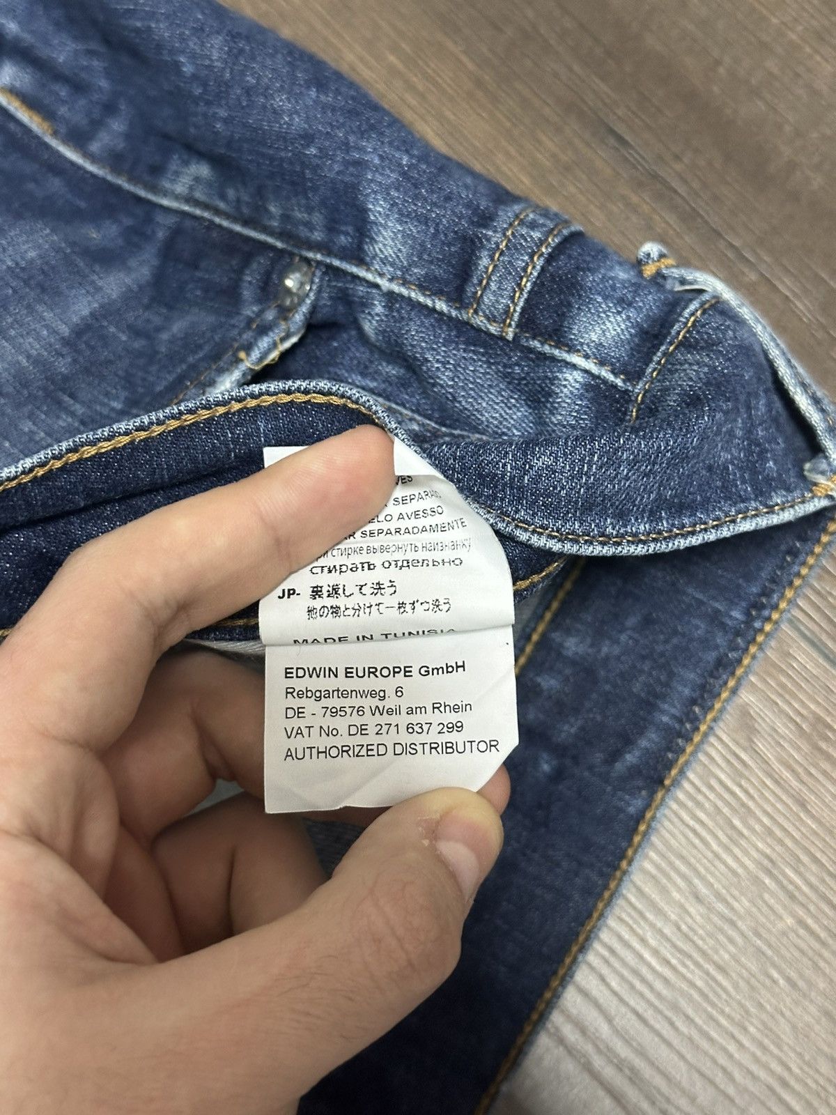 Edwin Vintage Edwin Jeans Washed Japanase Y2K Denim Size US 34 / EU 50 - 14 Thumbnail