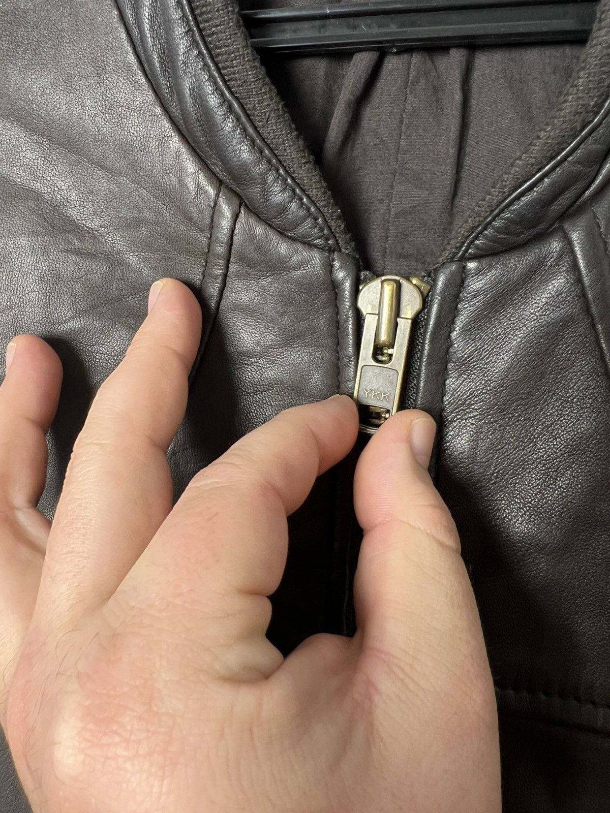 Allsaints Vintage AllSaints Leather Brown Bomber Jacket Men’s Size M Size US M / EU 48-50 / 2 - 5 Thumbnail