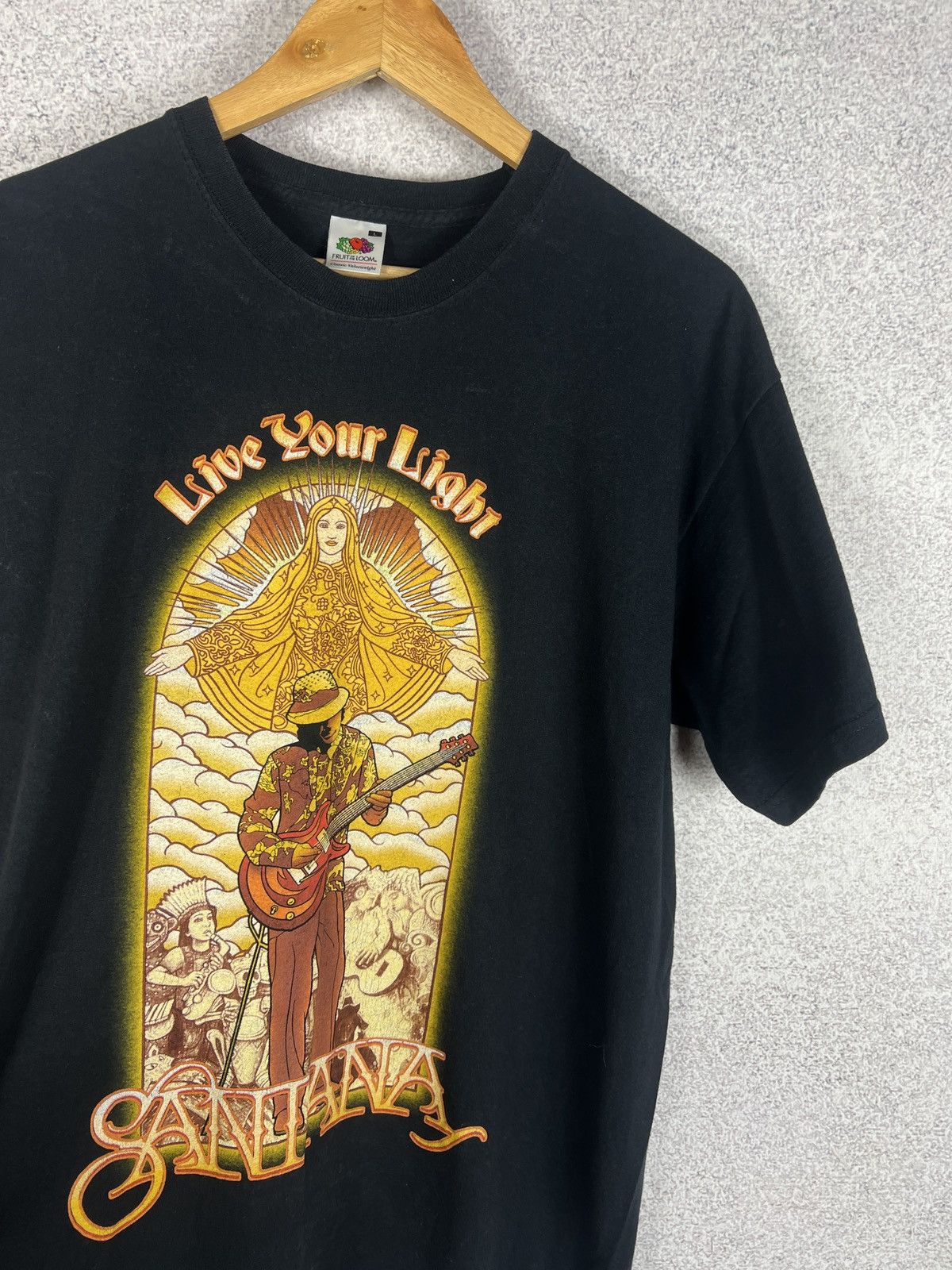 Band Tees Vintage Carlos Santana Live Your Light Rock Band Tour Tee Size US L / EU 52-54 / 3 - 2 Thumbnail