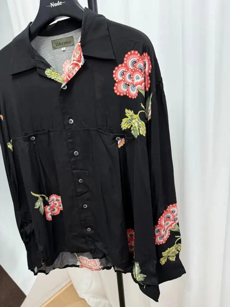 Yohji Yamamoto Sz 3 Yohji Yamamoto Y's Flower Print Shirt Size US L / EU 52-54 / 3 - 2 Thumbnail