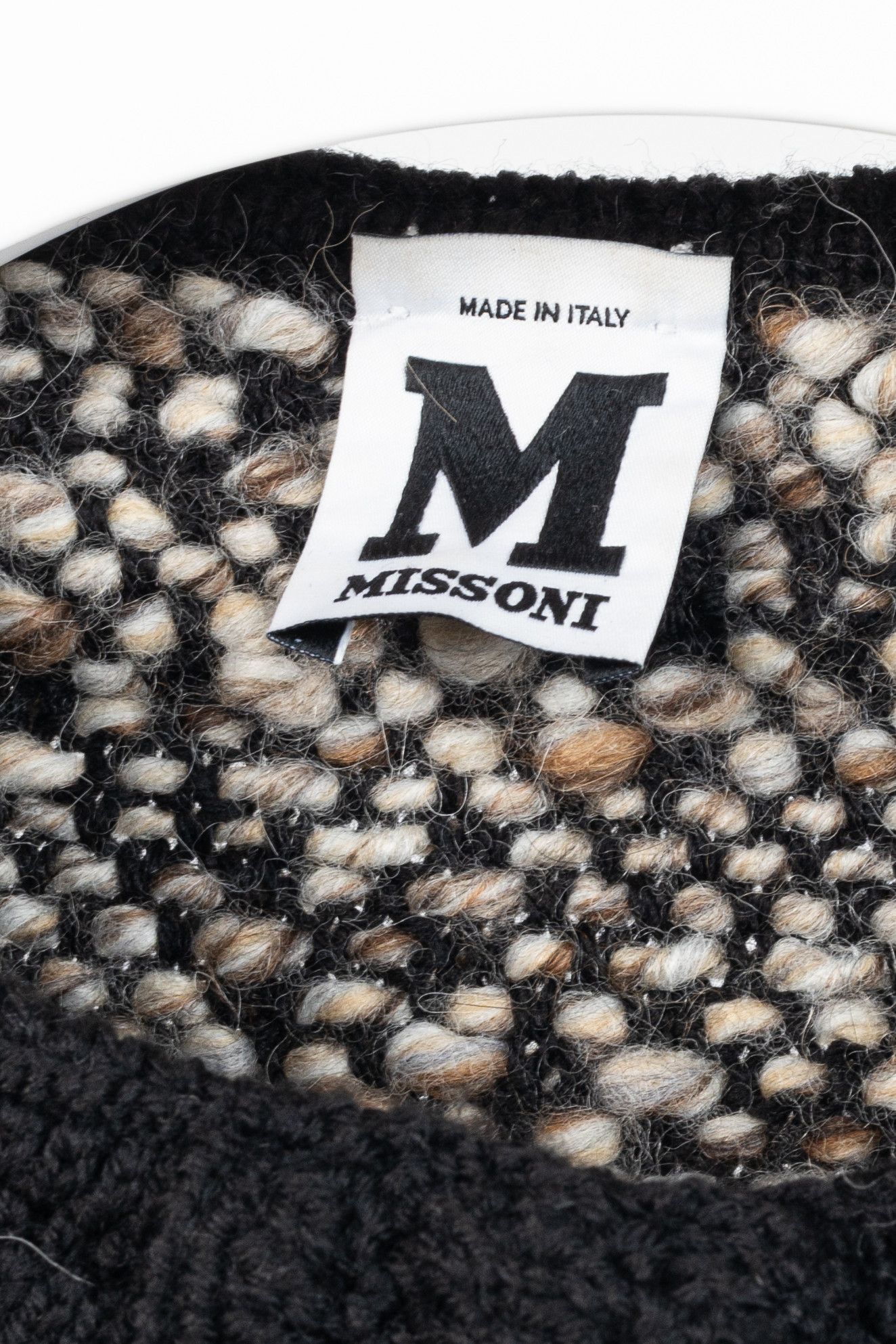 Missoni M Missoni Brown Marled-Wool Trimmed Snap-Front Cardigan Size XS / US 0-2 / IT 36-38 - 4 Thumbnail