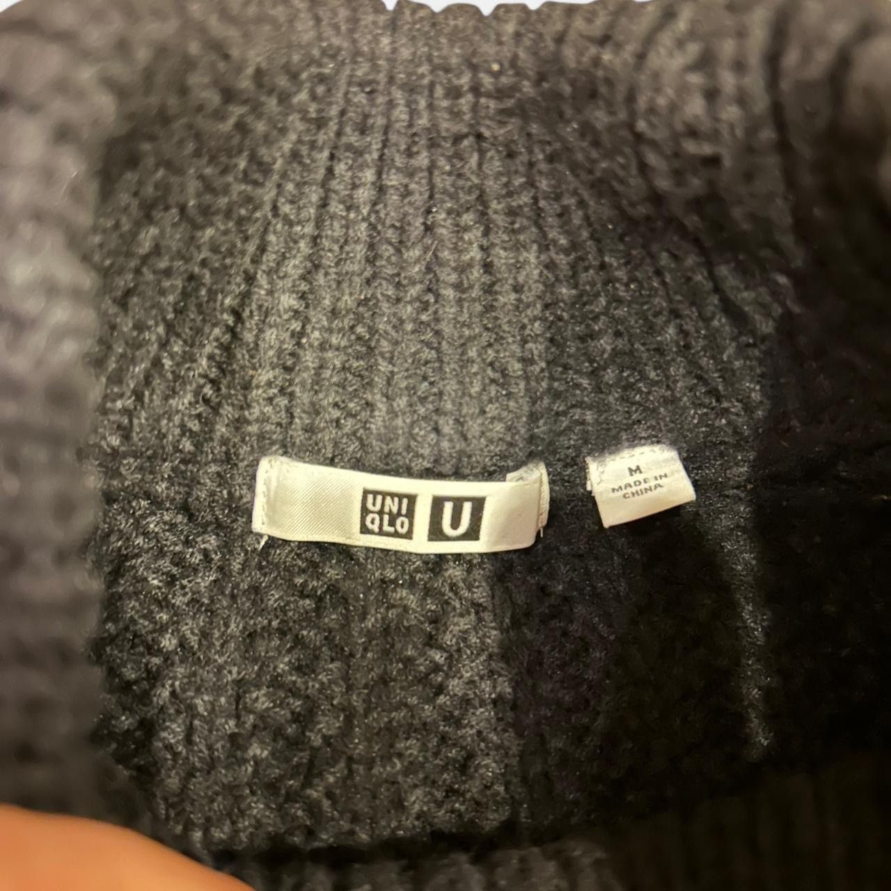 Uniqlo Uniqlo Black Cable Knit Sweater Size US M / EU 48-50 / 2 - 2 Thumbnail
