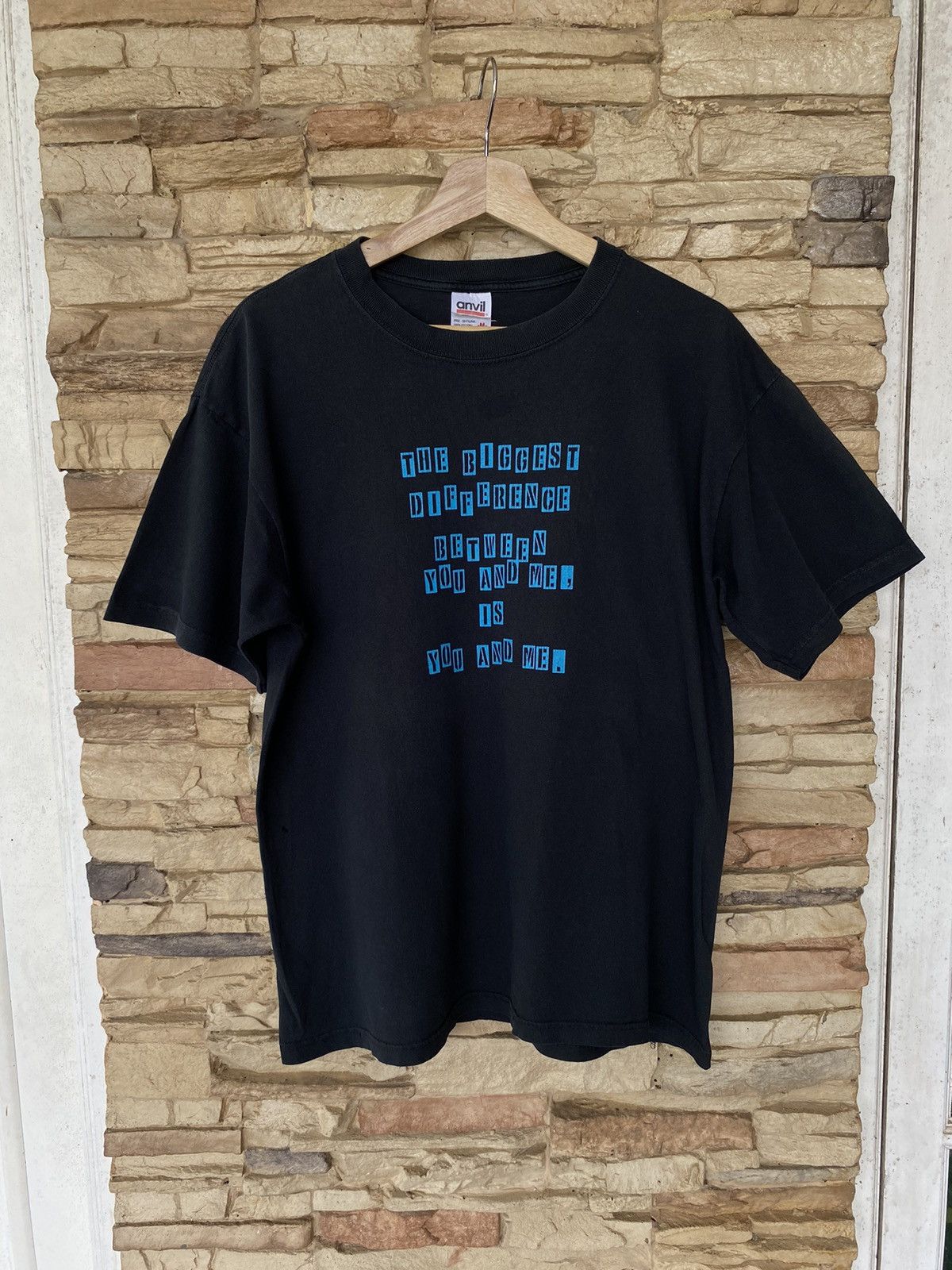 Vintage Rare Vintage Y2K Offensive Funny Wording Tshirt Size US M / EU 48-50 / 2 - 1 Thumbnail
