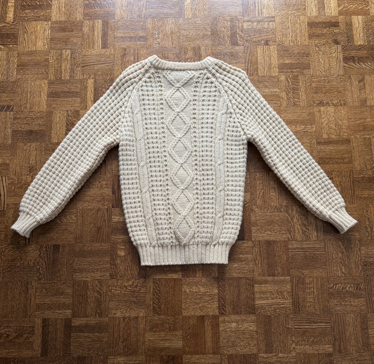 Vintage Vintage Donegal Woollen Products Cable Knit Sweater Size US L / EU 52-54 / 3 - 3 Thumbnail