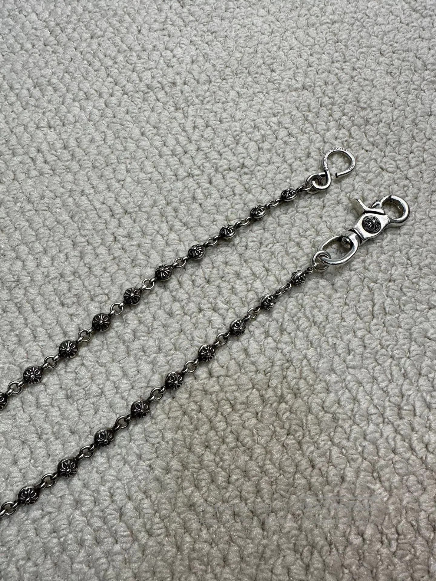 Chrome Hearts Chrome Hearts Cross Ball Lobster Clasp Chain. Size ONE SIZE - 3 Thumbnail