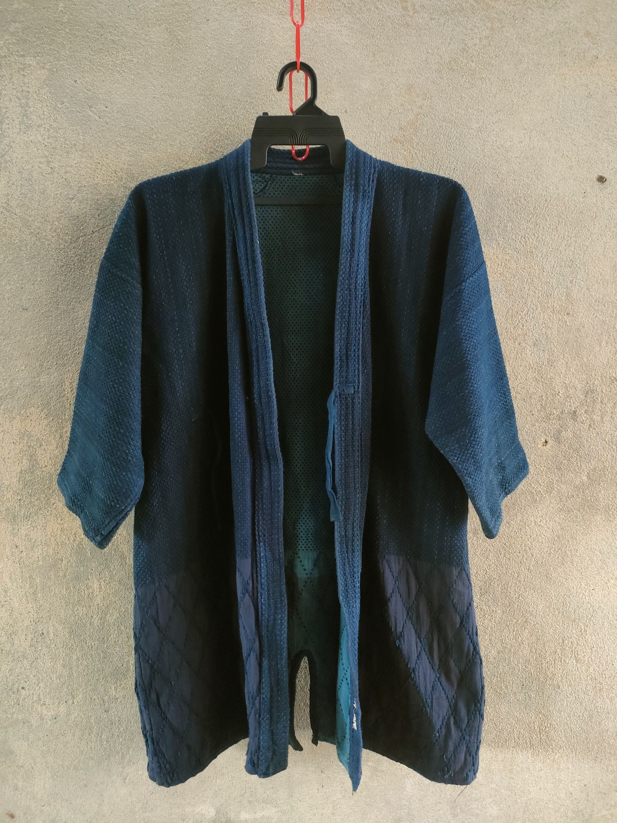Indigo Indigo Blue Dye Shashiko Narogi Kimono Visvim Size US M / EU 48-50 / 2 - 1 Thumbnail
