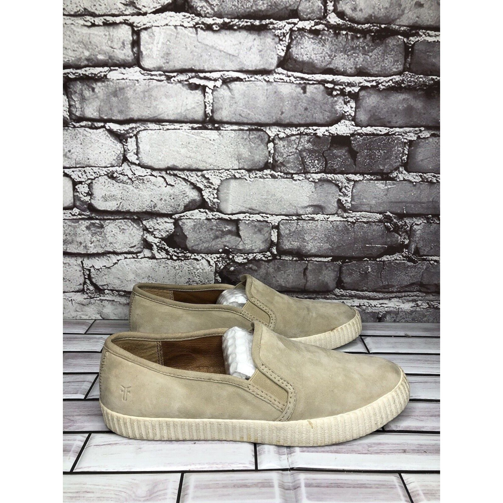 Frye Frye Faw Beige Suede Leather Slip On Casual Comfort Shoes Wo Size US 8.5 / IT 38.5 - 12 Thumbnail