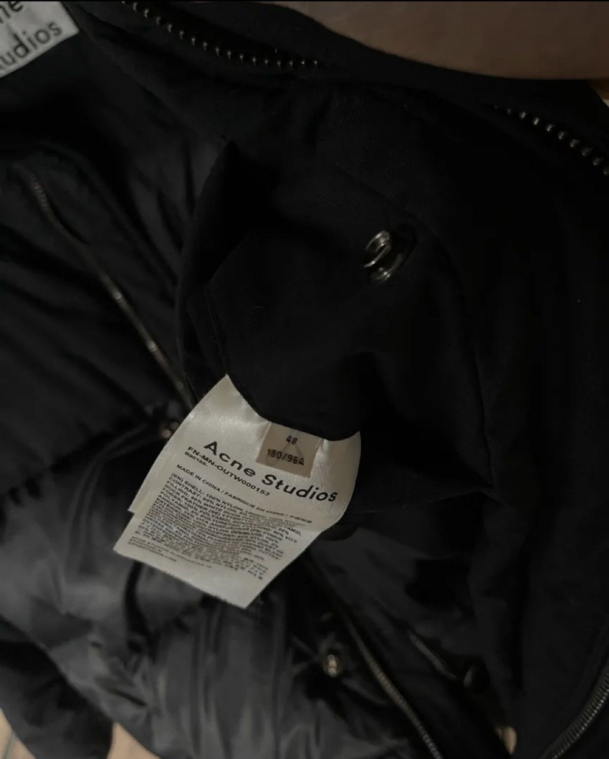 Acne Studios Acne Studios Contrast-panel Padded Coat Black Size US M / EU 48-50 / 2 - 2 Thumbnail
