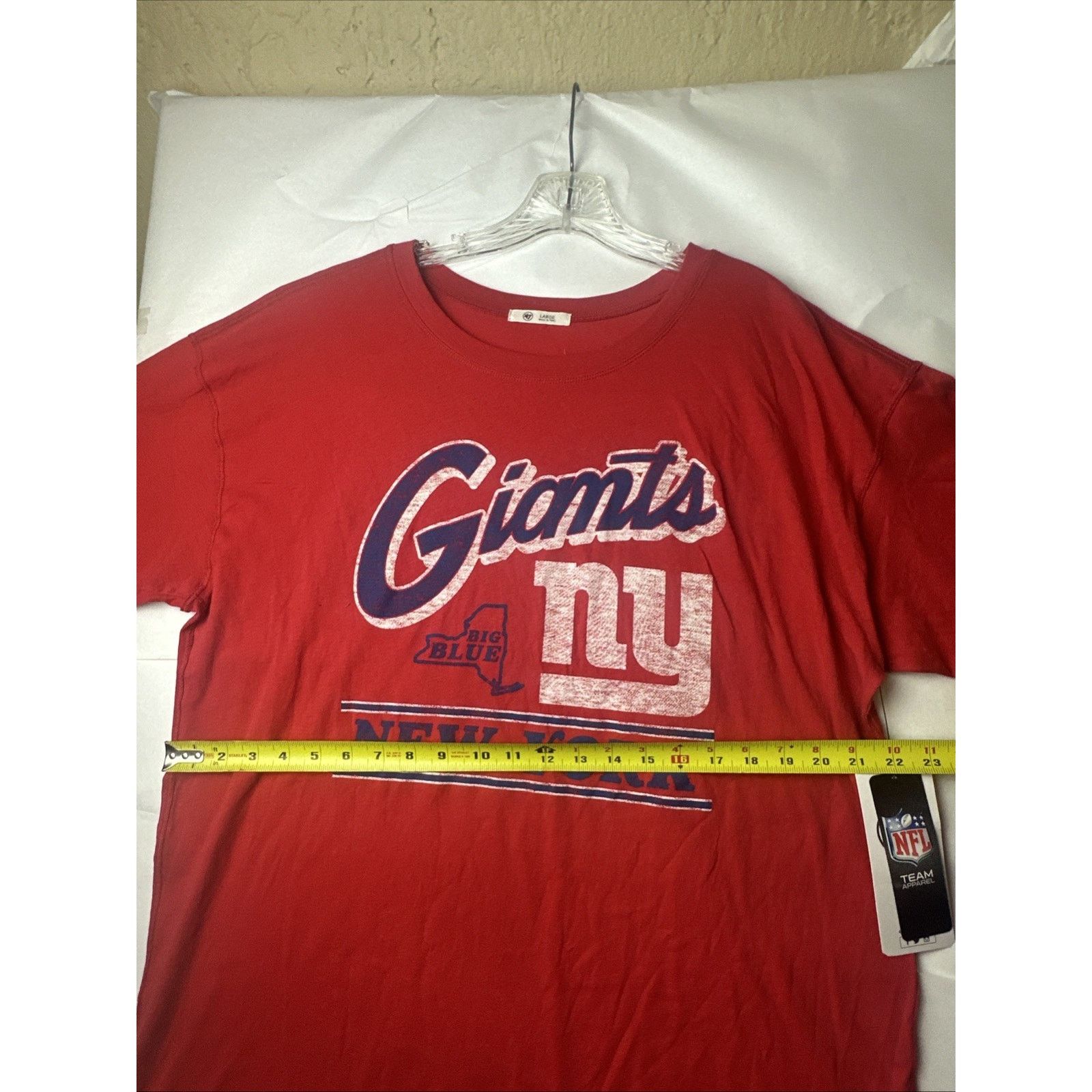NFL NWT ‘47 NFL New York Giants Racer Blue Women’s T-Shirt Sz L Size US L / EU 52-54 / 3 - 8 Thumbnail