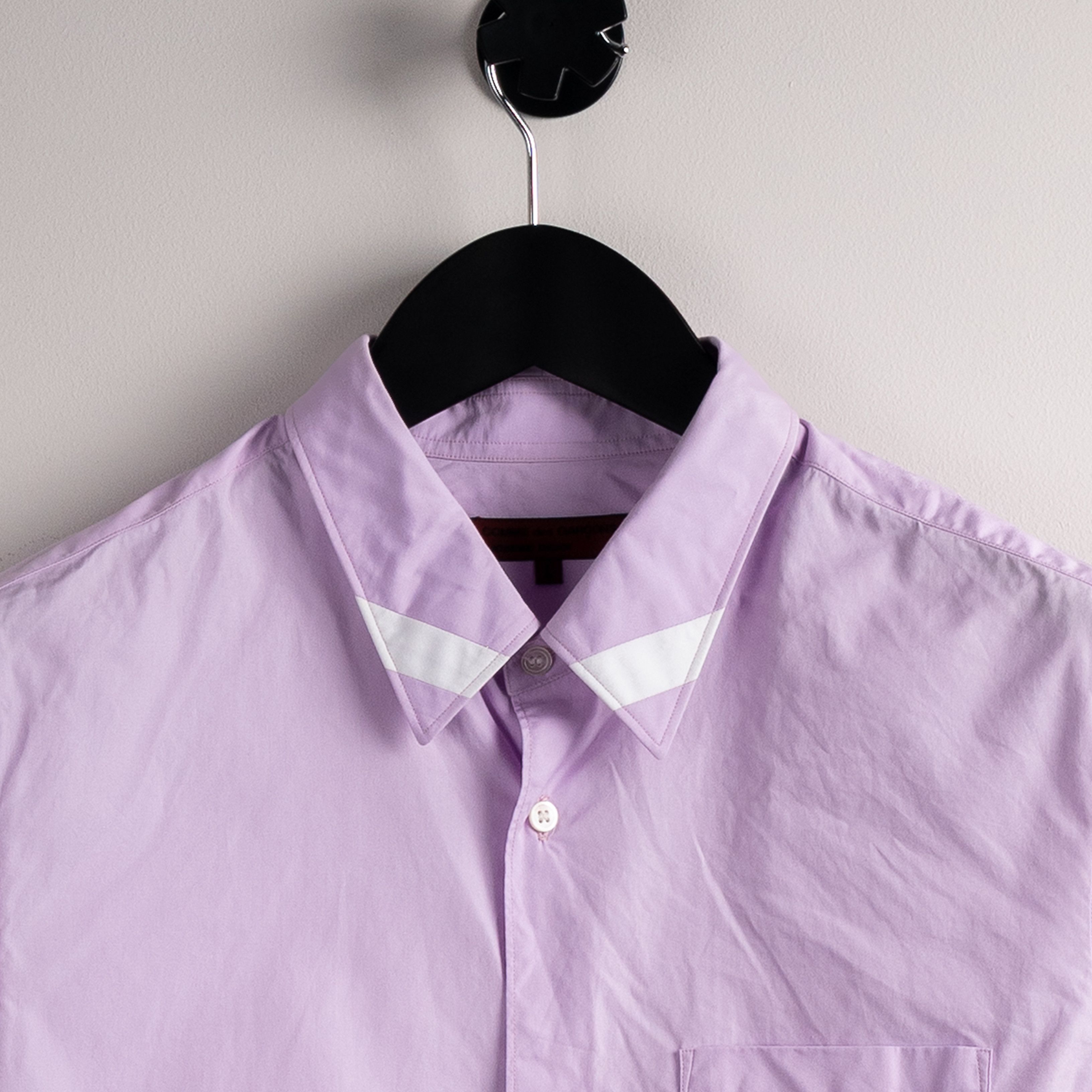Comme des Garcons Homme Deux Comme Des Garcons Homme Deux AW2008 Stripe Collar Shirt Size US L / EU 52-54 / 3 - 7 Thumbnail