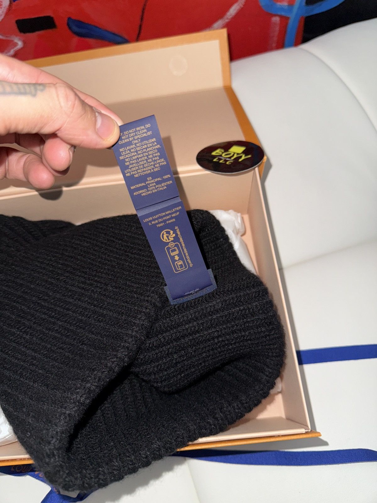 Louis Vuitton Louis vuitton wool logo beanie Size ONE SIZE - 5 Thumbnail