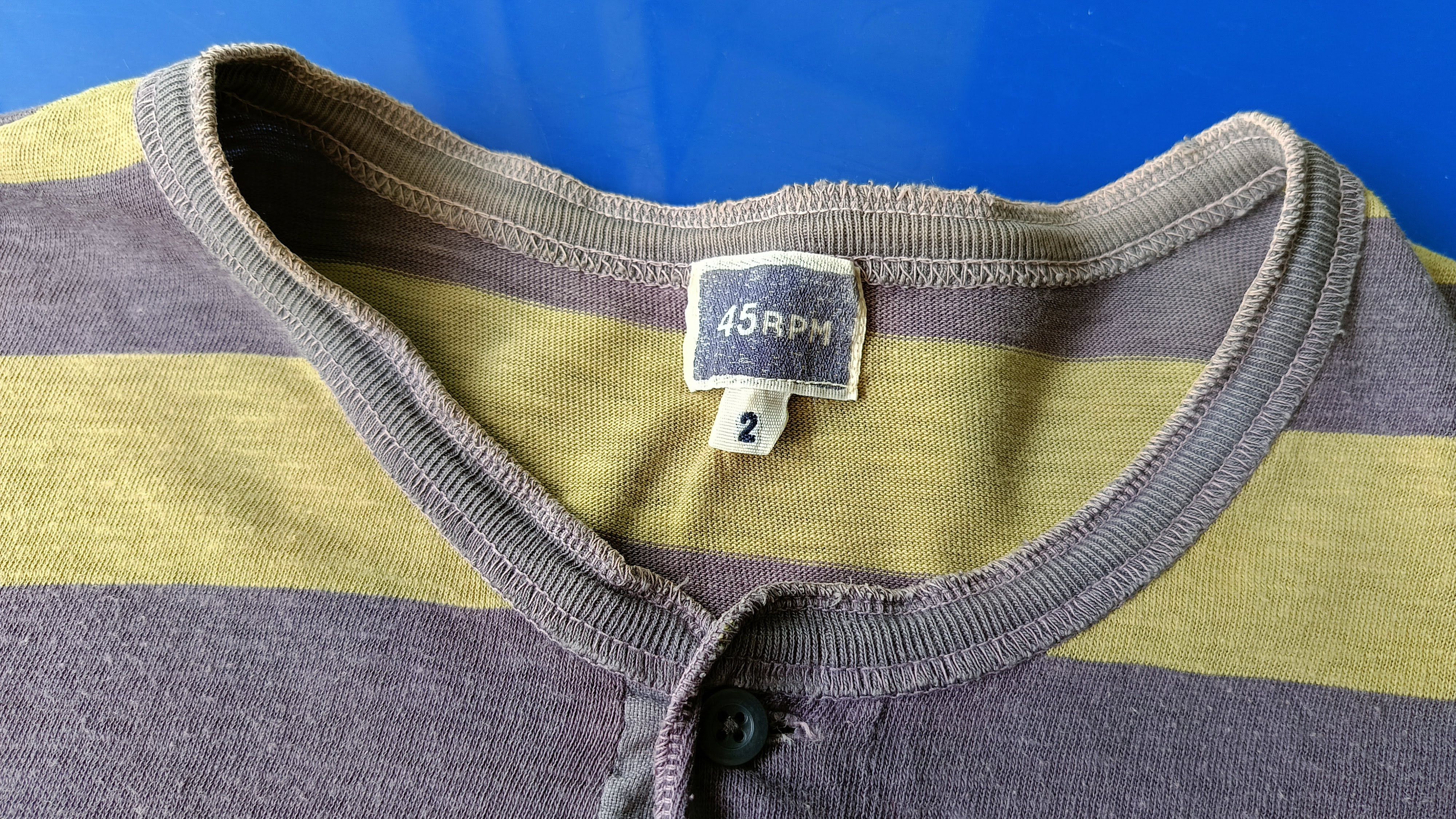45rpm 45RPM studio by R 2 Japan 90s green purple Henley tshirt Size S / US 4 / IT 40 - 9 Thumbnail