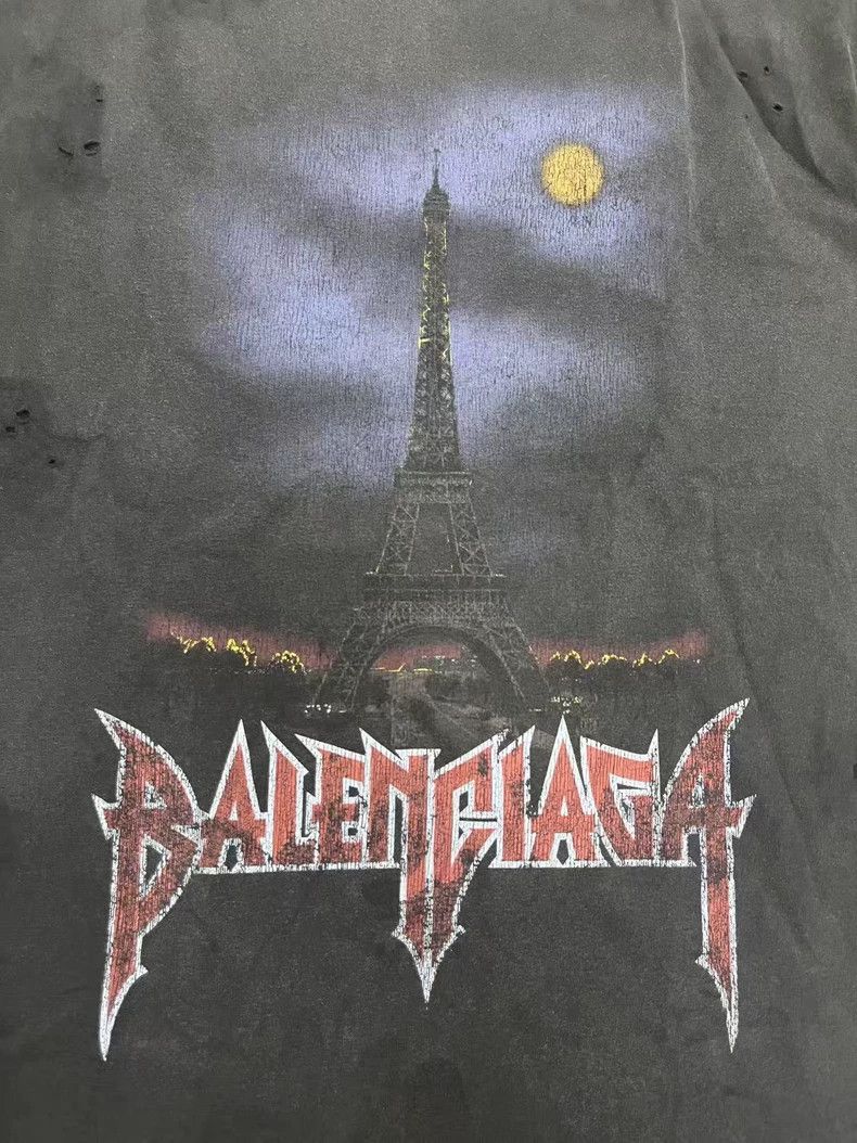 Balenciaga Balenciaga Letter Printed Round Neck Casual Short Sleeve T Size US M / EU 48-50 / 2 - 3 Thumbnail