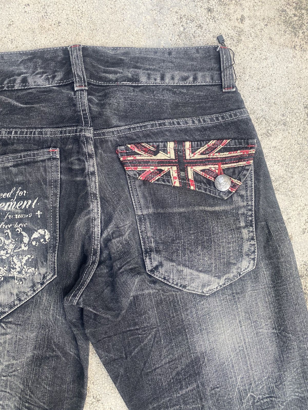 Japanese Brand Japanese Brand Root Three Clawmark British Flag Denim Size US 29 - 16 Thumbnail