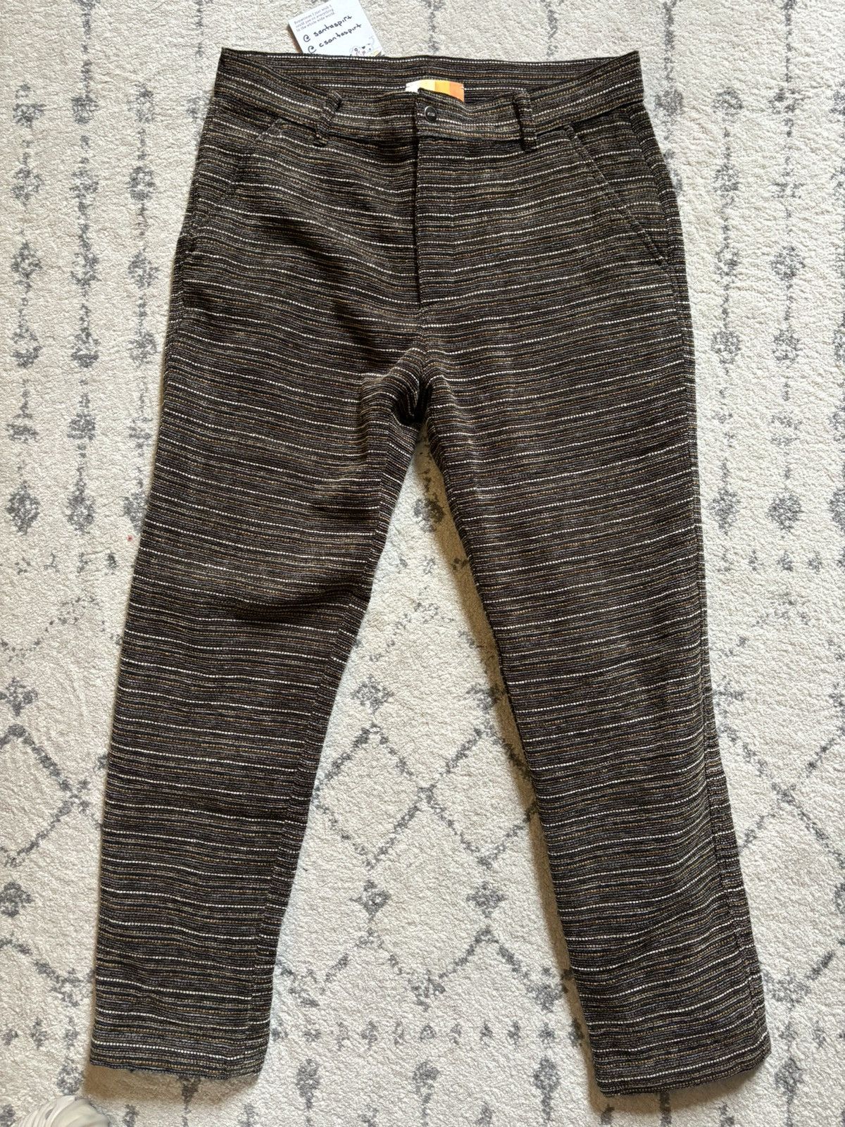 image of Kith Striped Chenille Roebling Pants, Men's (Size 33)