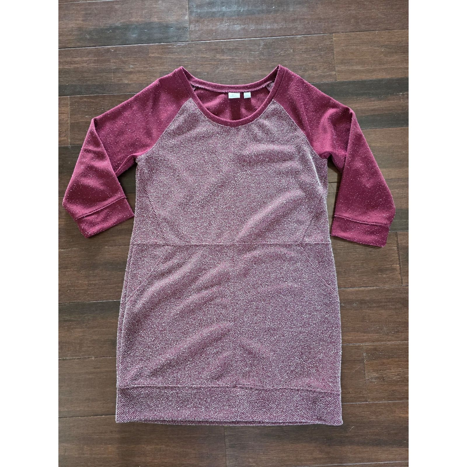 Other Women's Size Medium NY & C Maroon Sweater Dress Casual New Y Size M / US 6-8 / IT 42-44 - 1 Thumbnail