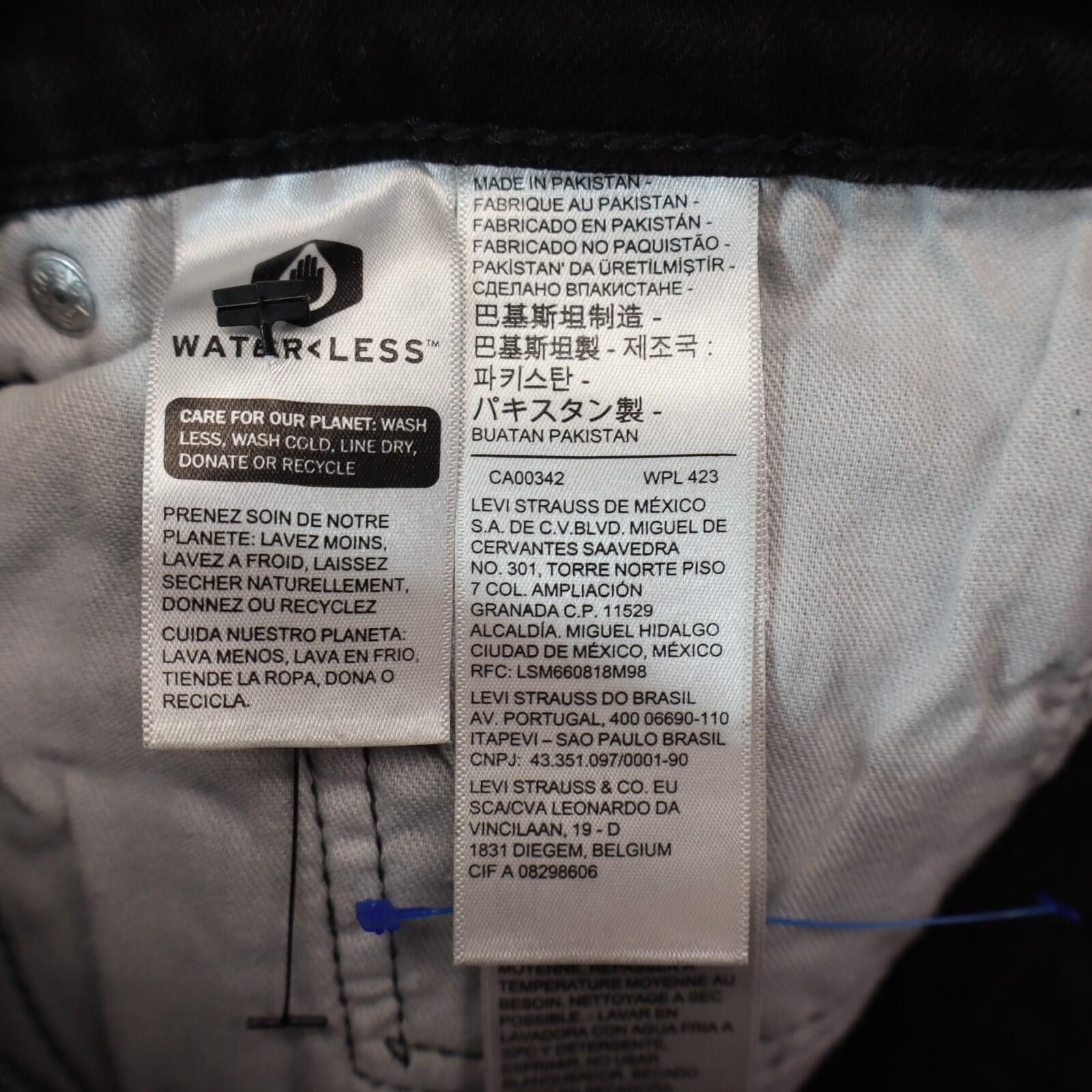Levi's Levi 505 Jeans Men 34x30 Regular Fit Straight Leg Black Size US 34 / EU 50 - 9 Thumbnail