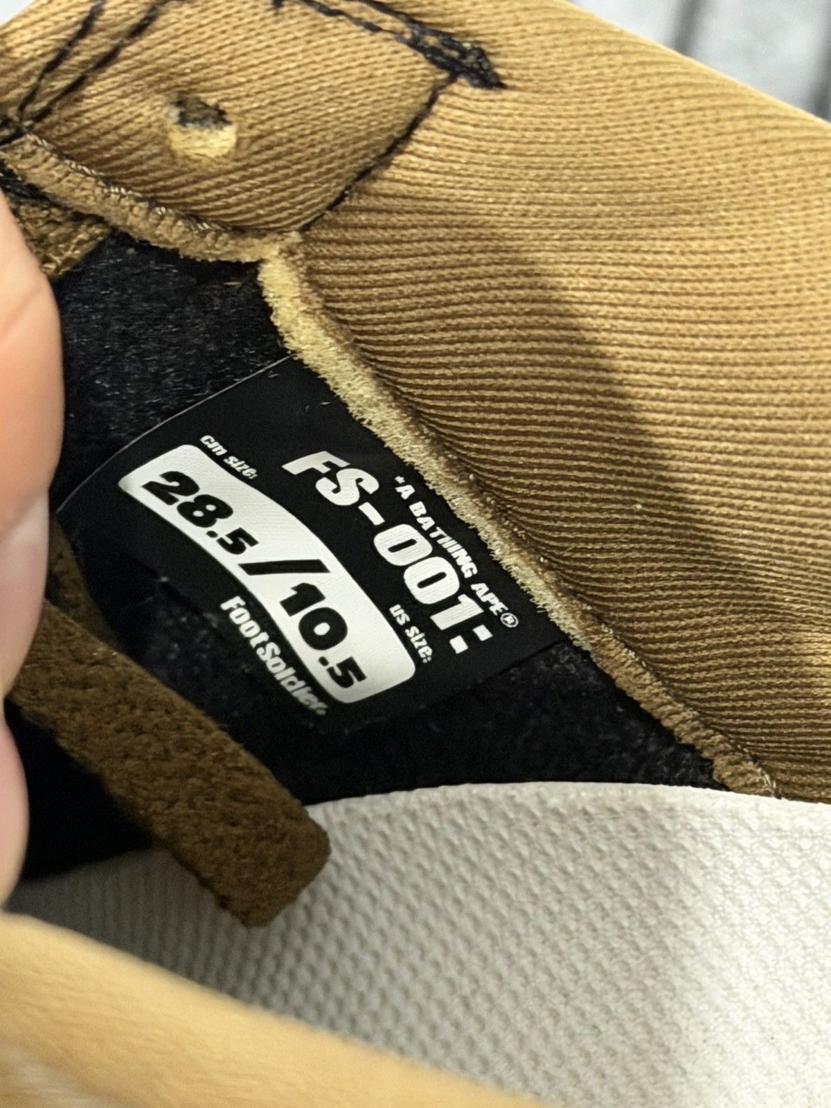 Bape Bapesta Leather Suede FS-001 Size 10.5 Size US 10.5 / EU 43-44 - 5 Thumbnail