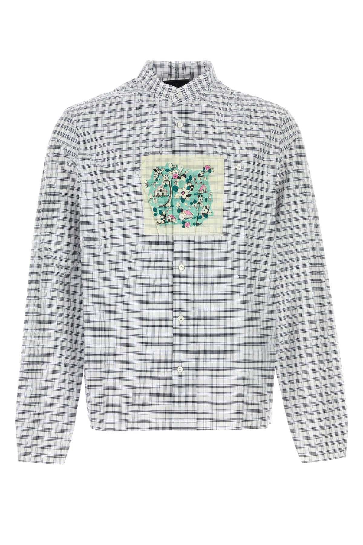 Prada Embroidered Cotton Shirt Size US XXS / EU 40 - 1 Thumbnail