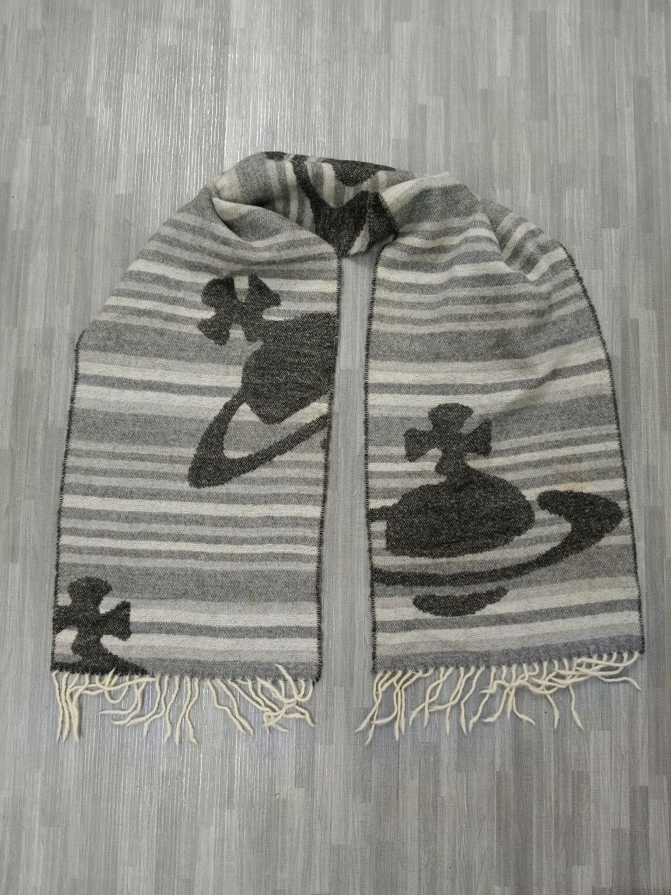 Vivienne Westwood VIVIEENE WESTWOOD BIG LOGO WOOL SCARVES Size ONE SIZE - 2 Thumbnail