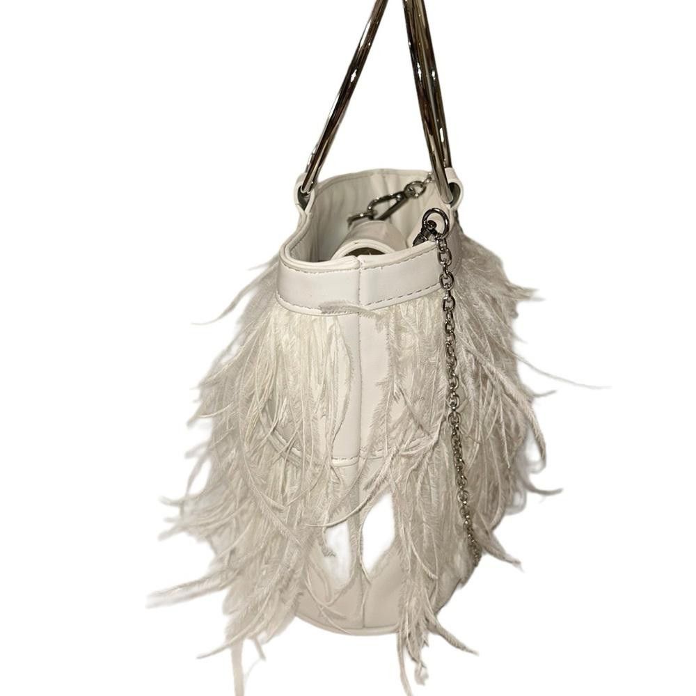Designer Francesca’s l NWOT Jayleen Feather O-Ring Handbag Size ONE SIZE - 4 Thumbnail