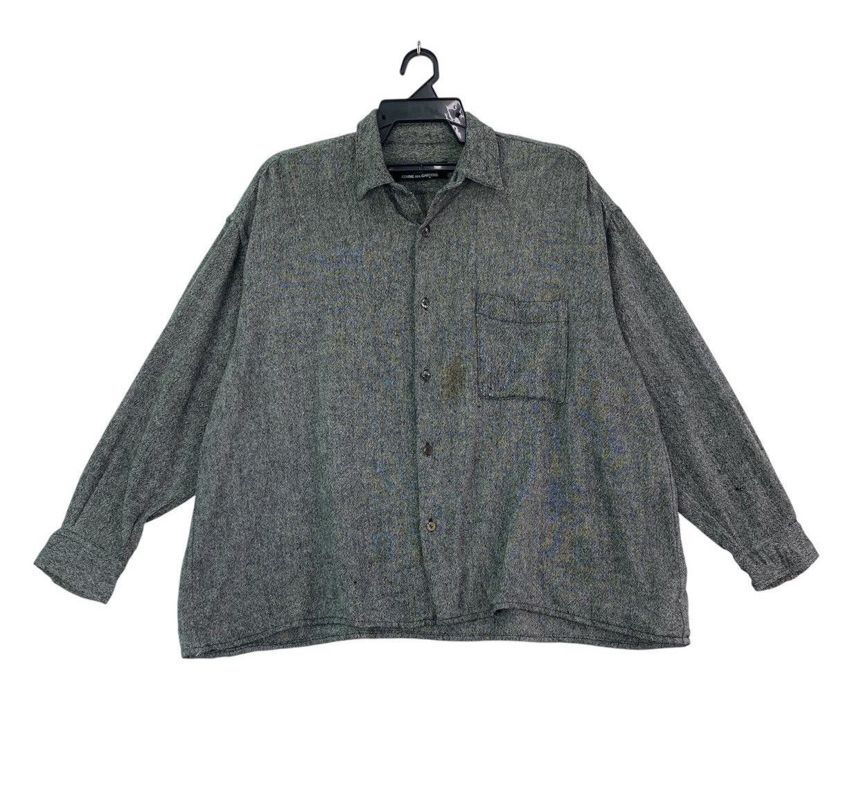 Comme des Garcons × Vintage Vtg rare Tricot by Comme Des Garcons button up boxy shirts Size ONE SIZE - 2 Thumbnail
