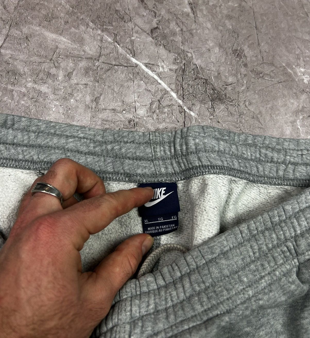 Nike × Vintage Vintage Y2K gray Nike baggy cotton sweatpants size XL Size US 34 / EU 50 - 6 Thumbnail