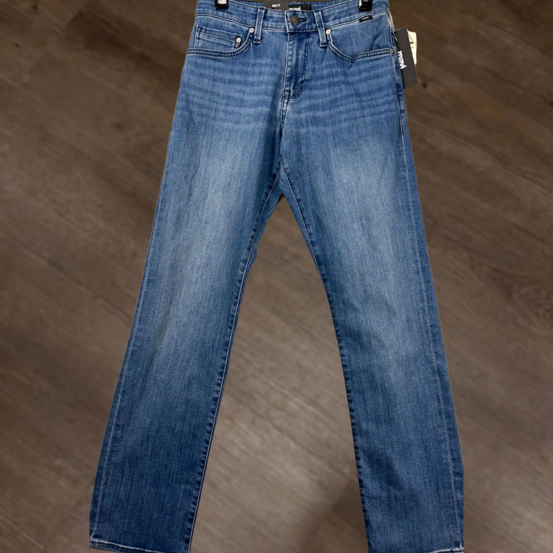 Vintage VINTAGE Mavi Matt Jeans Mens 28X32 Blue Distressed Relaxed Straight NEW Size US 29 - 1 Thumbnail