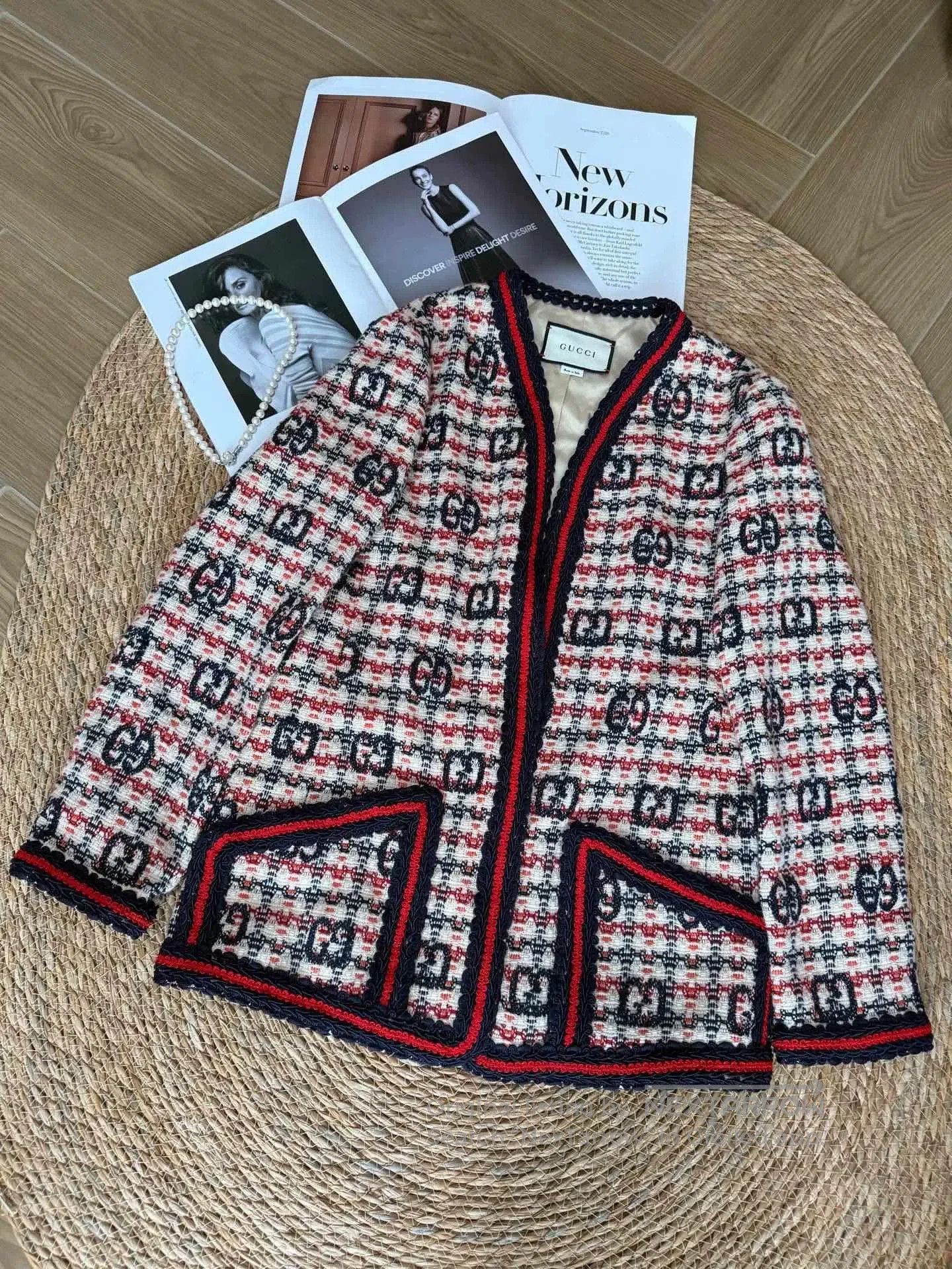 Gucci Gucci Plaid Tweed Jacket. Size S / US 4 / IT 40 - 1 Thumbnail