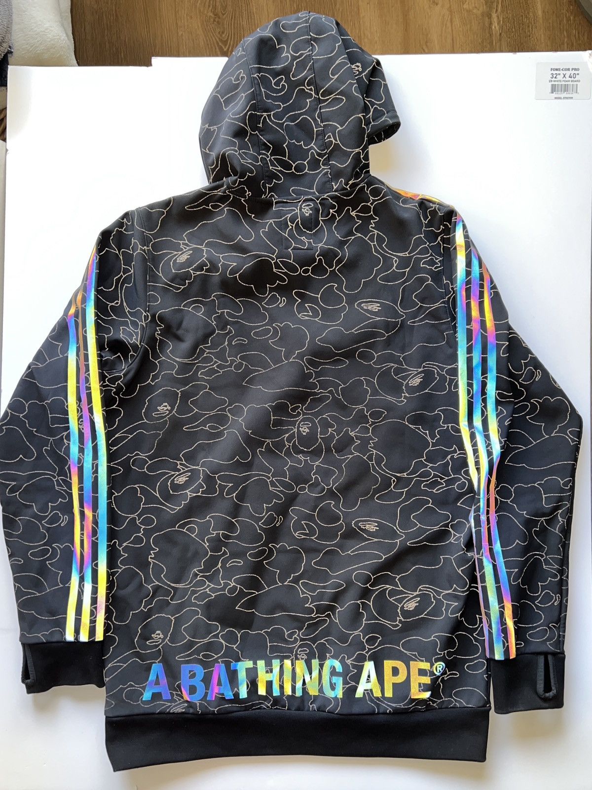 Adidas × Bape Adidas Bape 3M Tech Hoodie Size US S / EU 44-46 / 1 - 2 Thumbnail