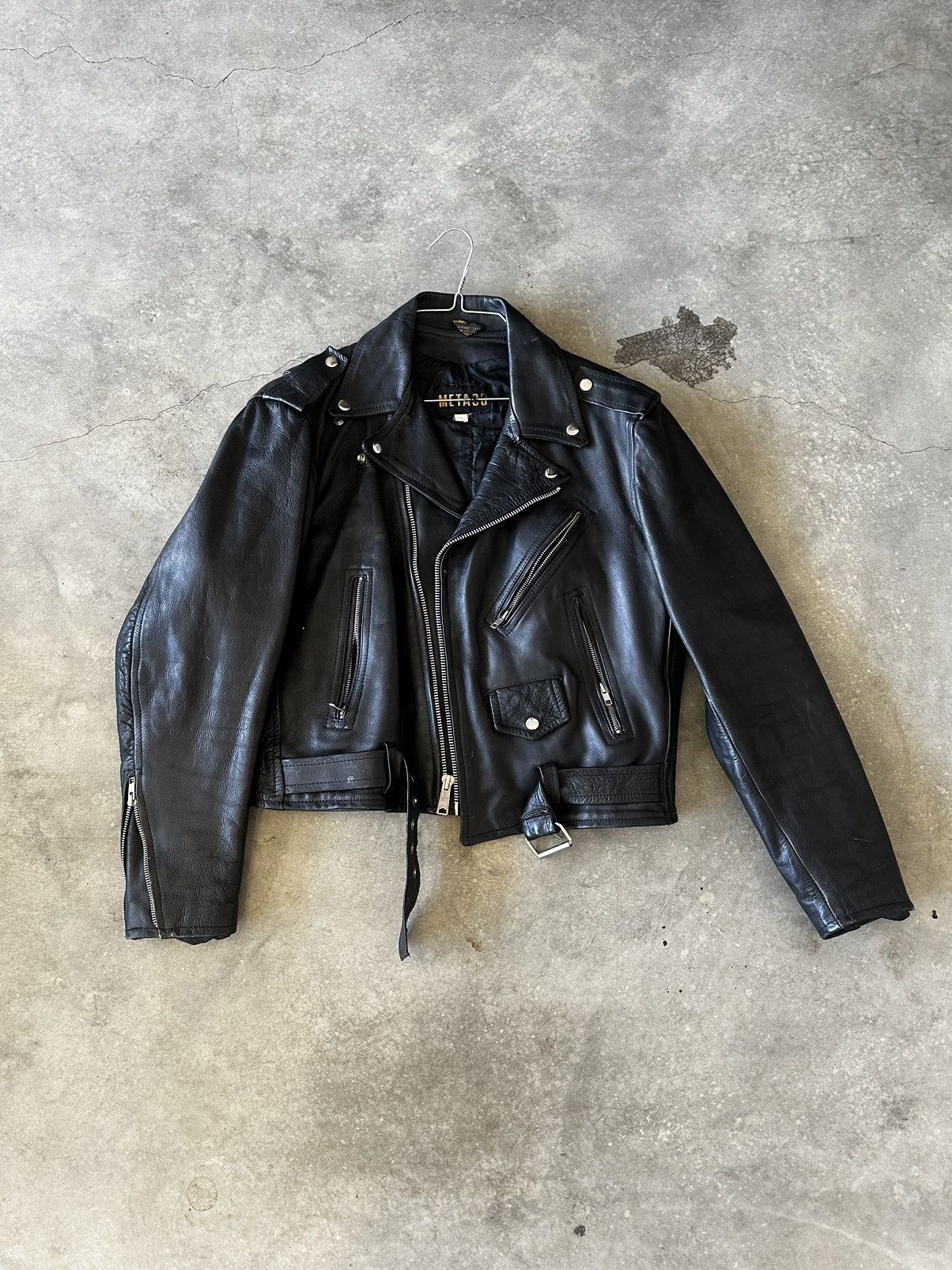 Vintage Vintage leather biker jacket Size US M / EU 48-50 / 2 - 1 Thumbnail