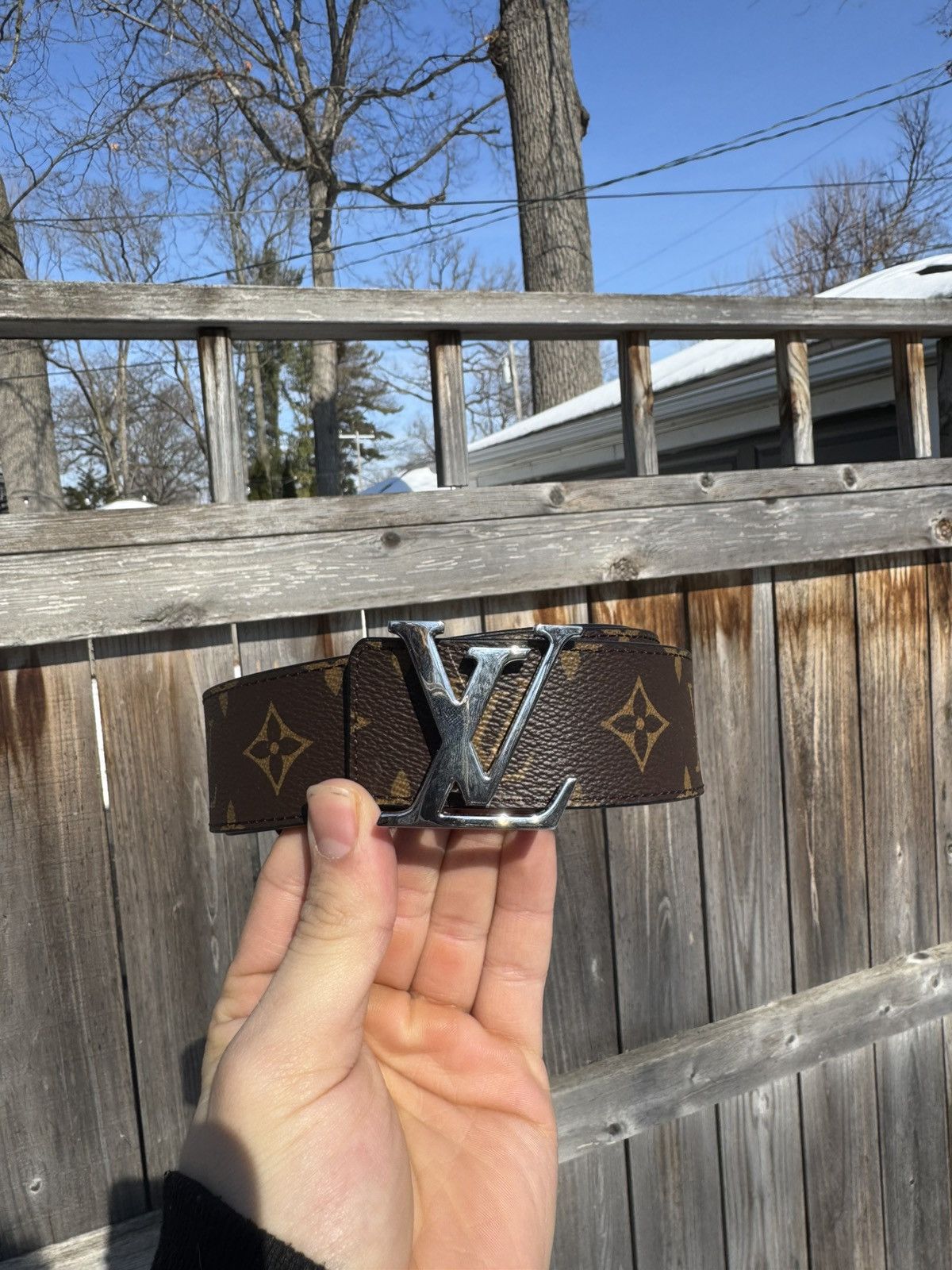 Louis Vuitton Louis Vuitton Monogram Reversible Belt M9821 Size 36 - 1 Thumbnail