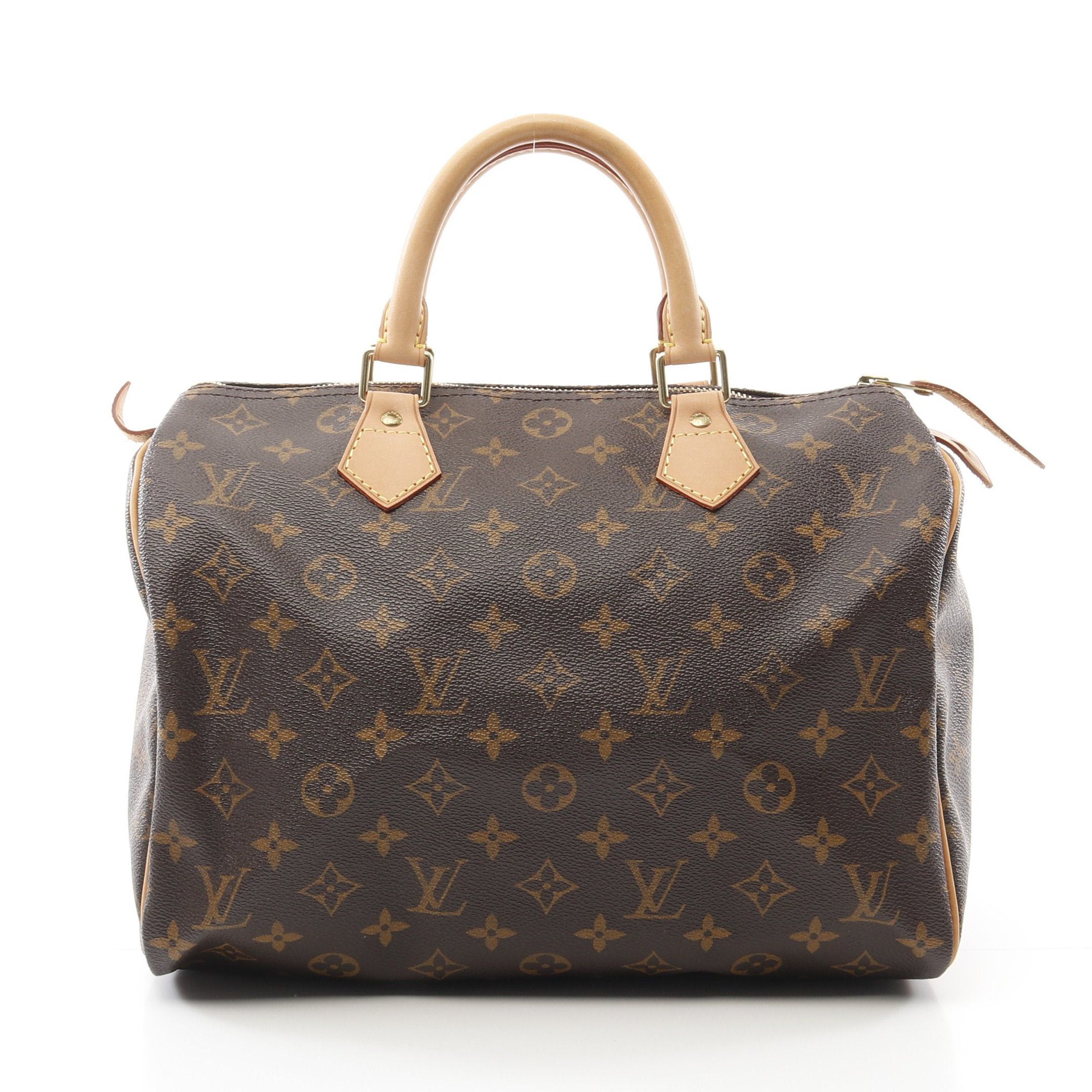 Louis Vuitton Louis Vuitton Speedy 30 Monogram Handbag Leather Brown Size ONE SIZE - 1 Thumbnail