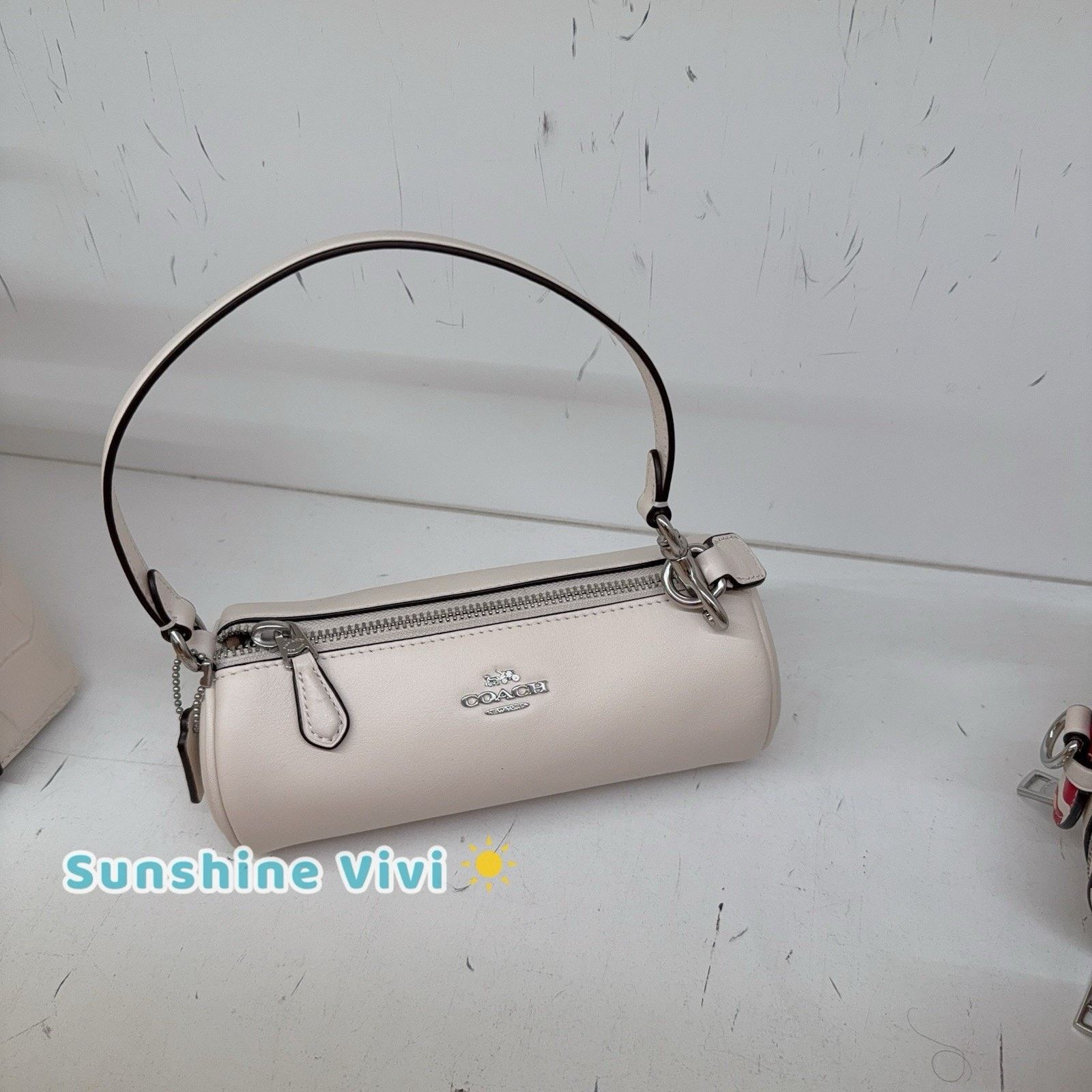 Coach NWT Coach CR830 Nolita Leather Barrel Bag Wristlet Chalk Size ONE SIZE - 2 Thumbnail