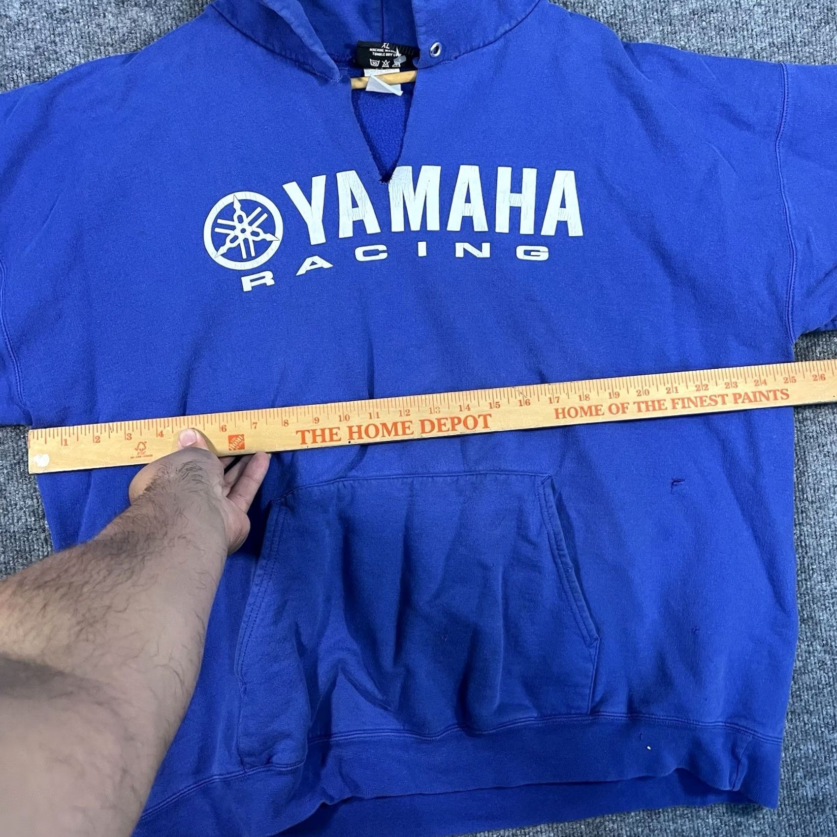 Yamaha VINTAGE Yamaha Hoodie Mens XL Blue Motocross Dirt Bike MX Sweatshirt Size US XL / EU 56 / 4 - 6 Thumbnail