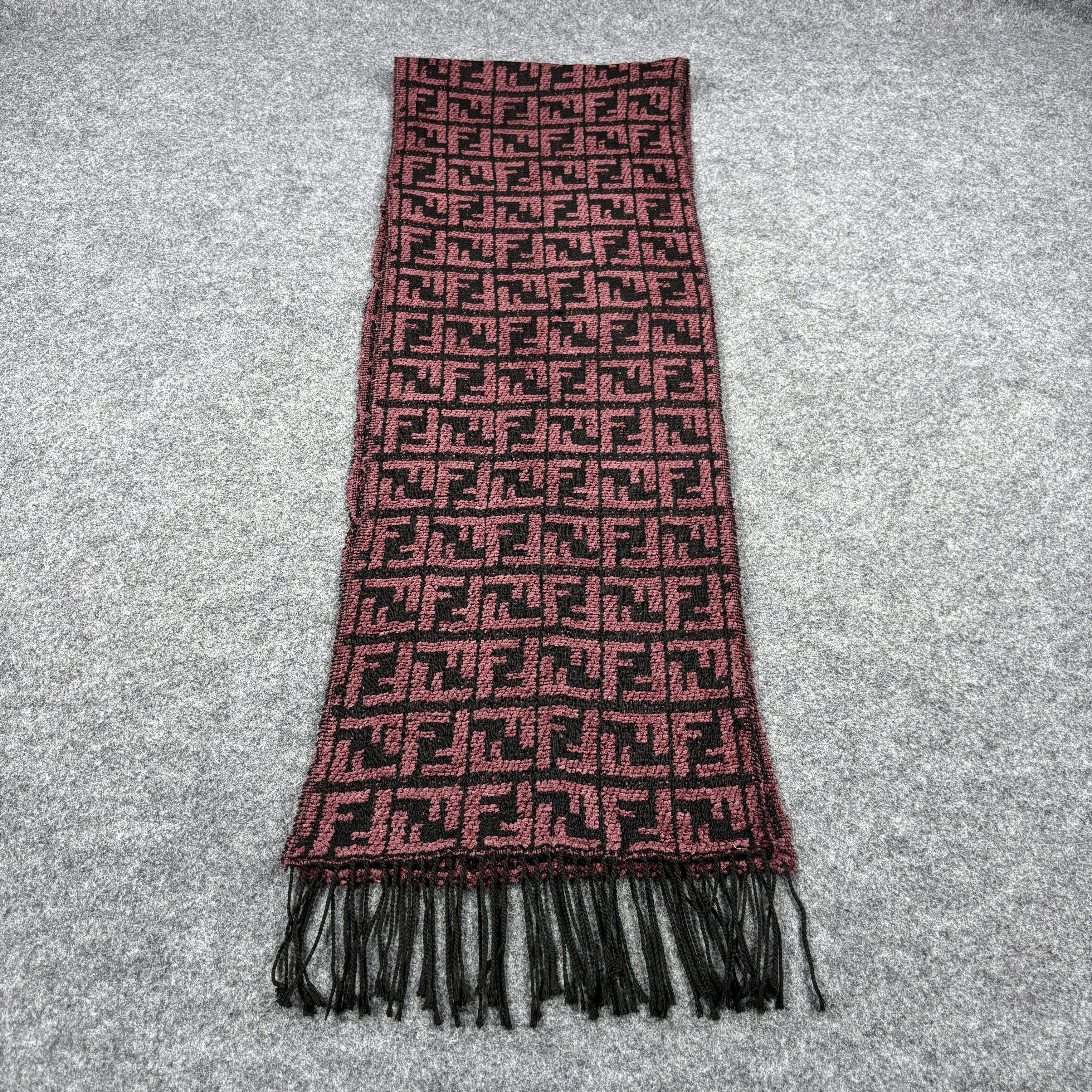 Fendi × Vintage GF10709 Fendi Scarf Neck Wear Muffler Nova Check Size ONE SIZE - 5 Thumbnail