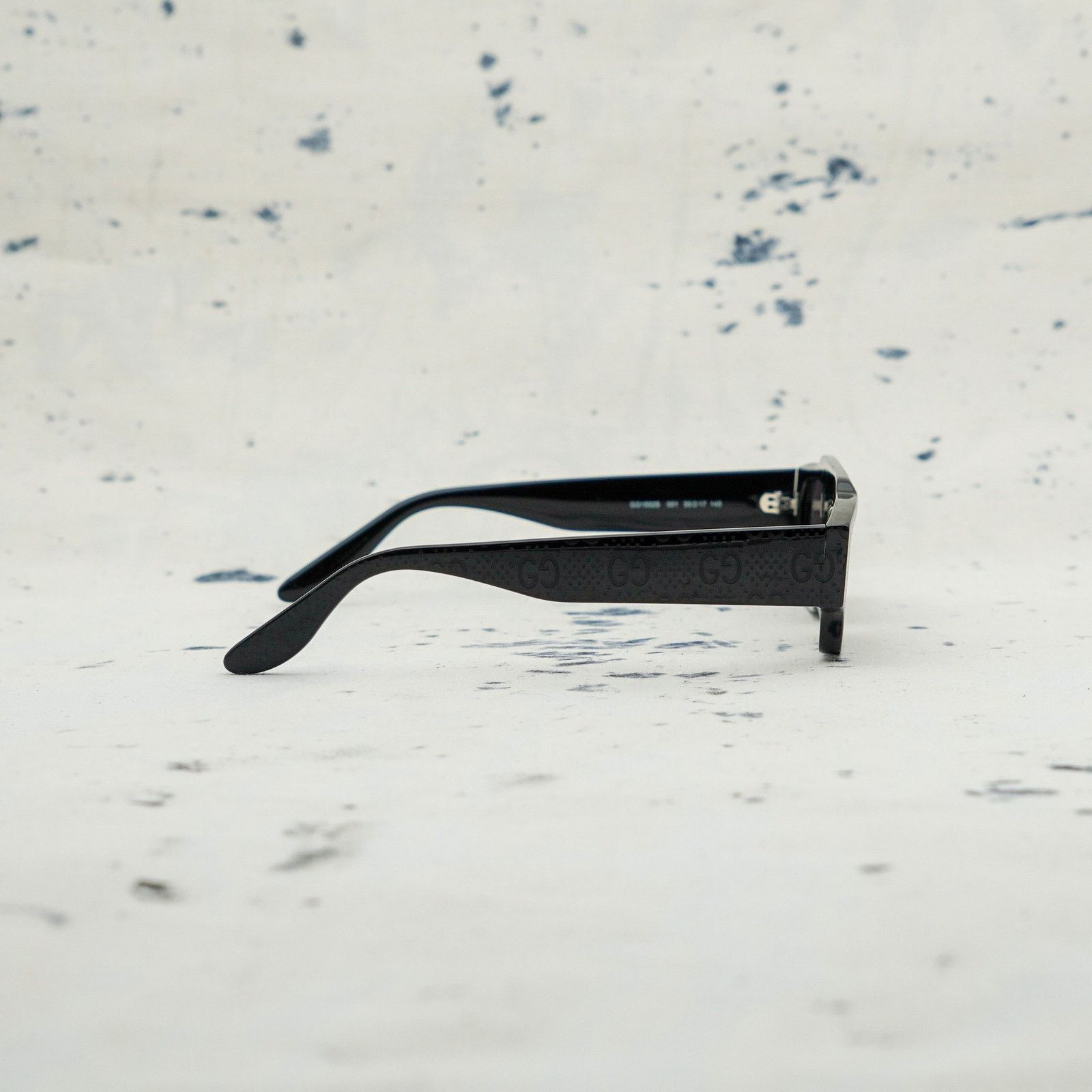 Gucci Gucci 1592s black monogram gg logo rectangular sunglasses Size ONE SIZE - 3 Thumbnail