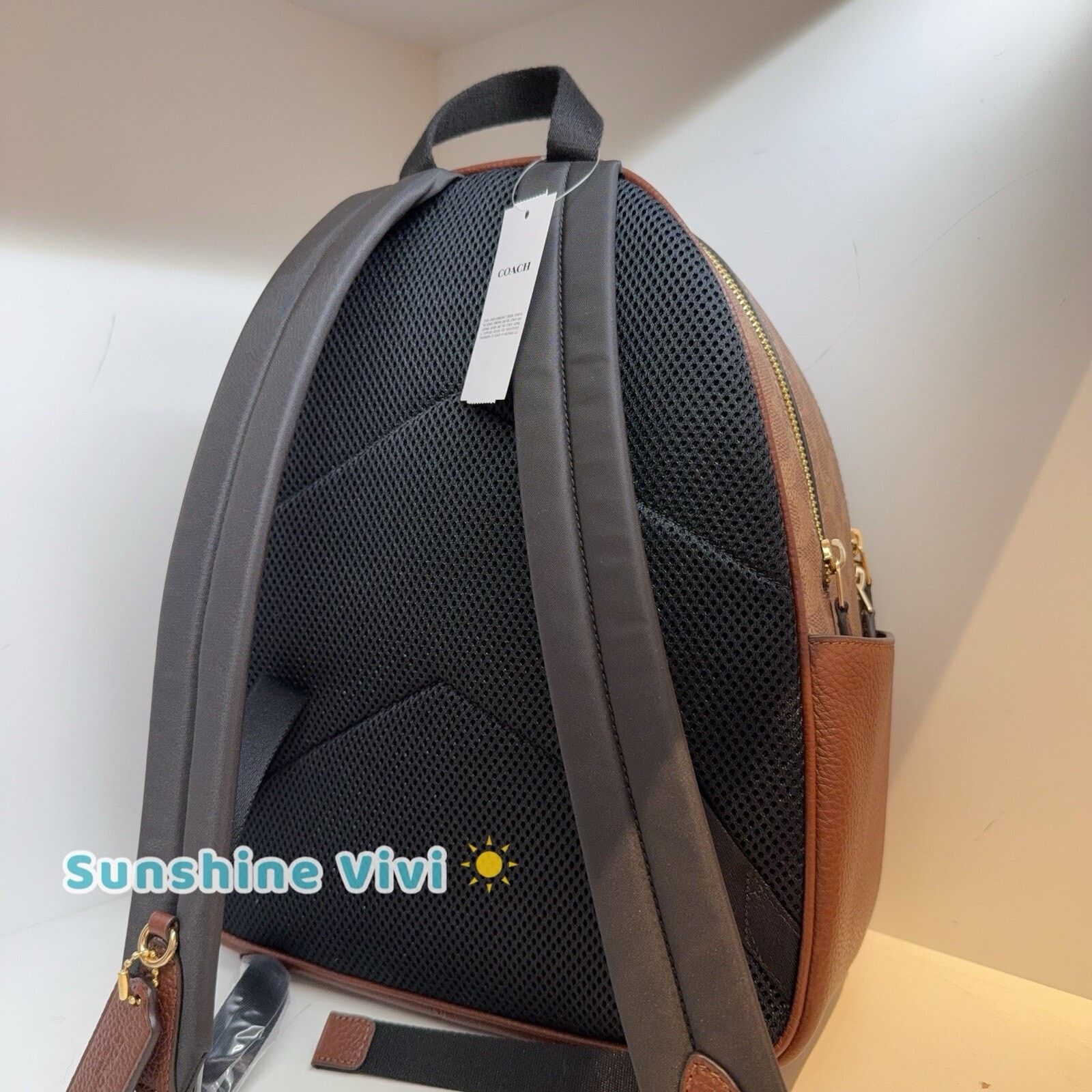 Coach NWT Coach Court Backpack Canvas CZ176 Gold/Tan/Brown Size ONE SIZE - 4 Thumbnail
