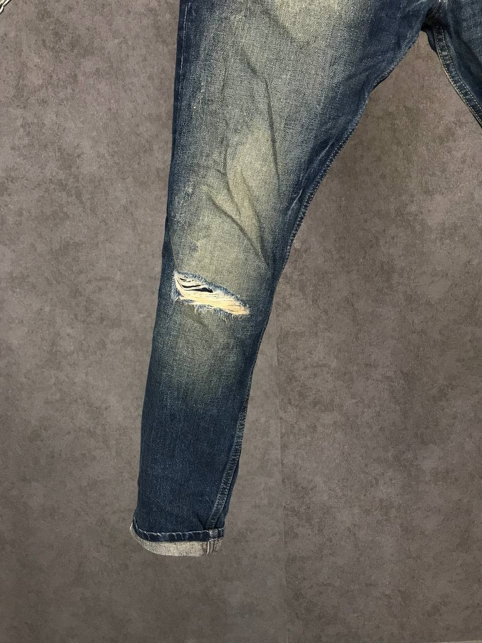 Vintage Japanese style Selvedge distressed denim jeans Size US 31 - 4 Thumbnail