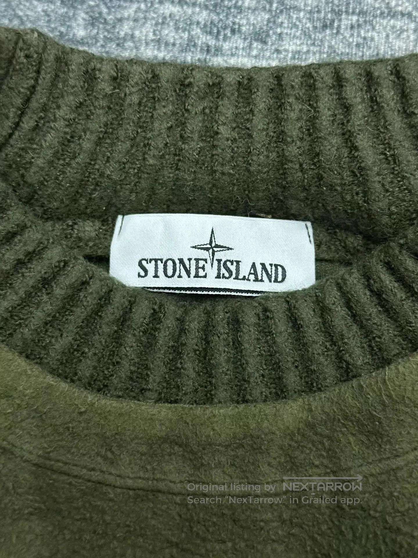 Stone Island Green Crew Neck Long Sleeve Sweatshirt. Size US XL / EU 56 / 4 - 4 Thumbnail