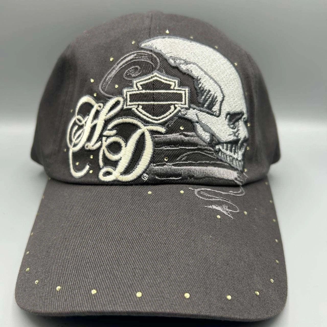 Harley Davidson Harley Davidson Motorcycles Hat Embroidered StrapBack Cotton Size ONE SIZE - 1 Thumbnail