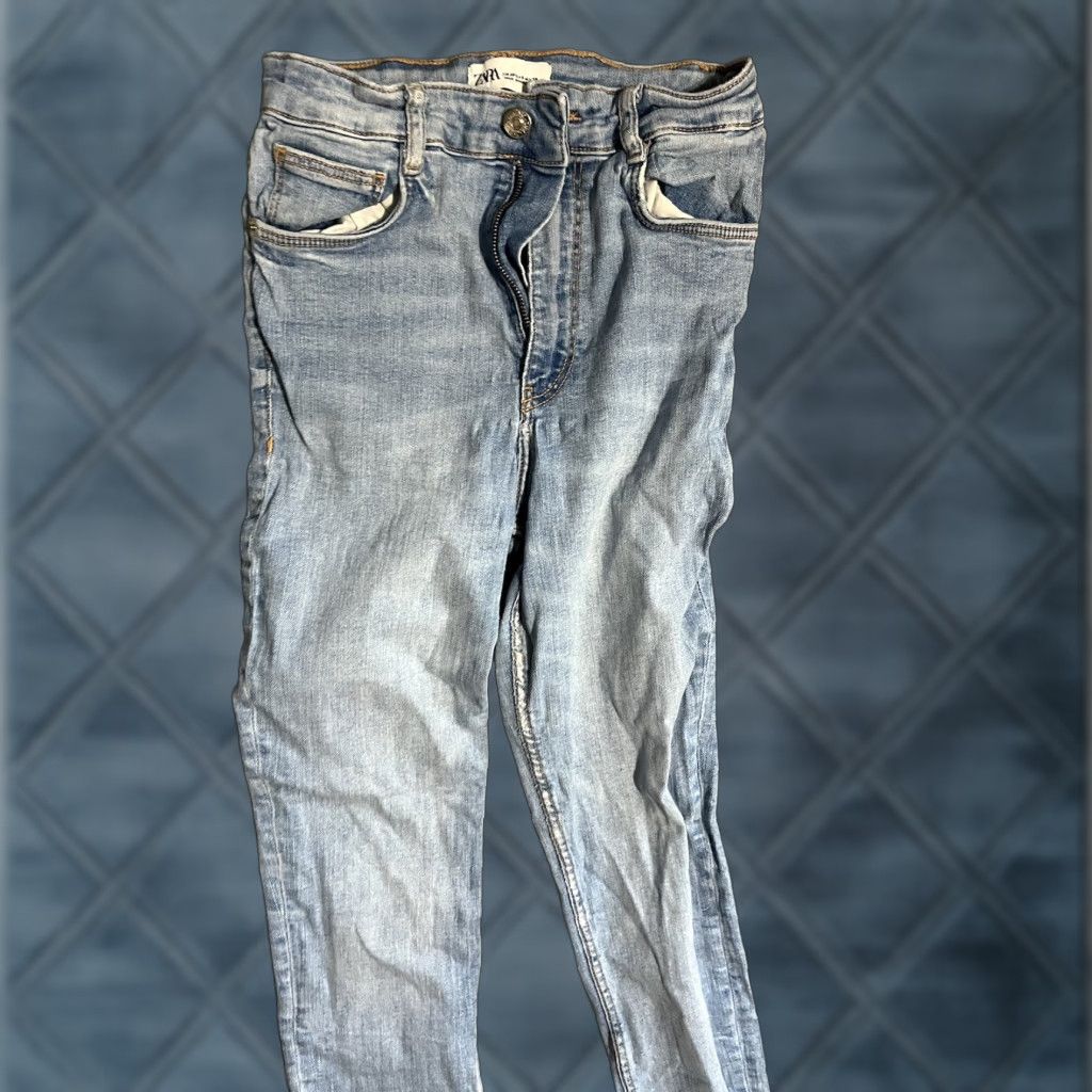 Zara Zara Denim Women's Size 6 Blue Skinny Light Wash Cotton Blend Jeans Size 28" / US 6 / IT 42 - 1 Thumbnail