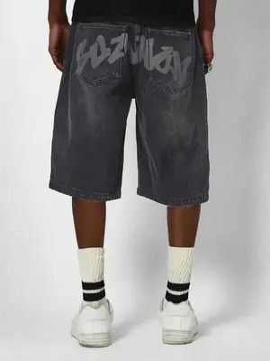 Jean Horiuchi x Mie Washed Denim Jeans Drip Drill Shorts Jorts Size US 34 / EU 50 - 2 Thumbnail