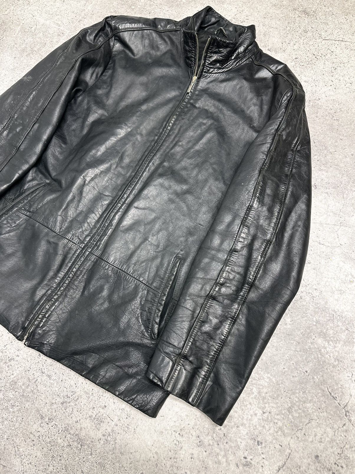 14th Addiction Vintage Leather Jacket Diesel Style Avantgarde IfSixWasNine Size US M / EU 48-50 / 2 - 5 Thumbnail