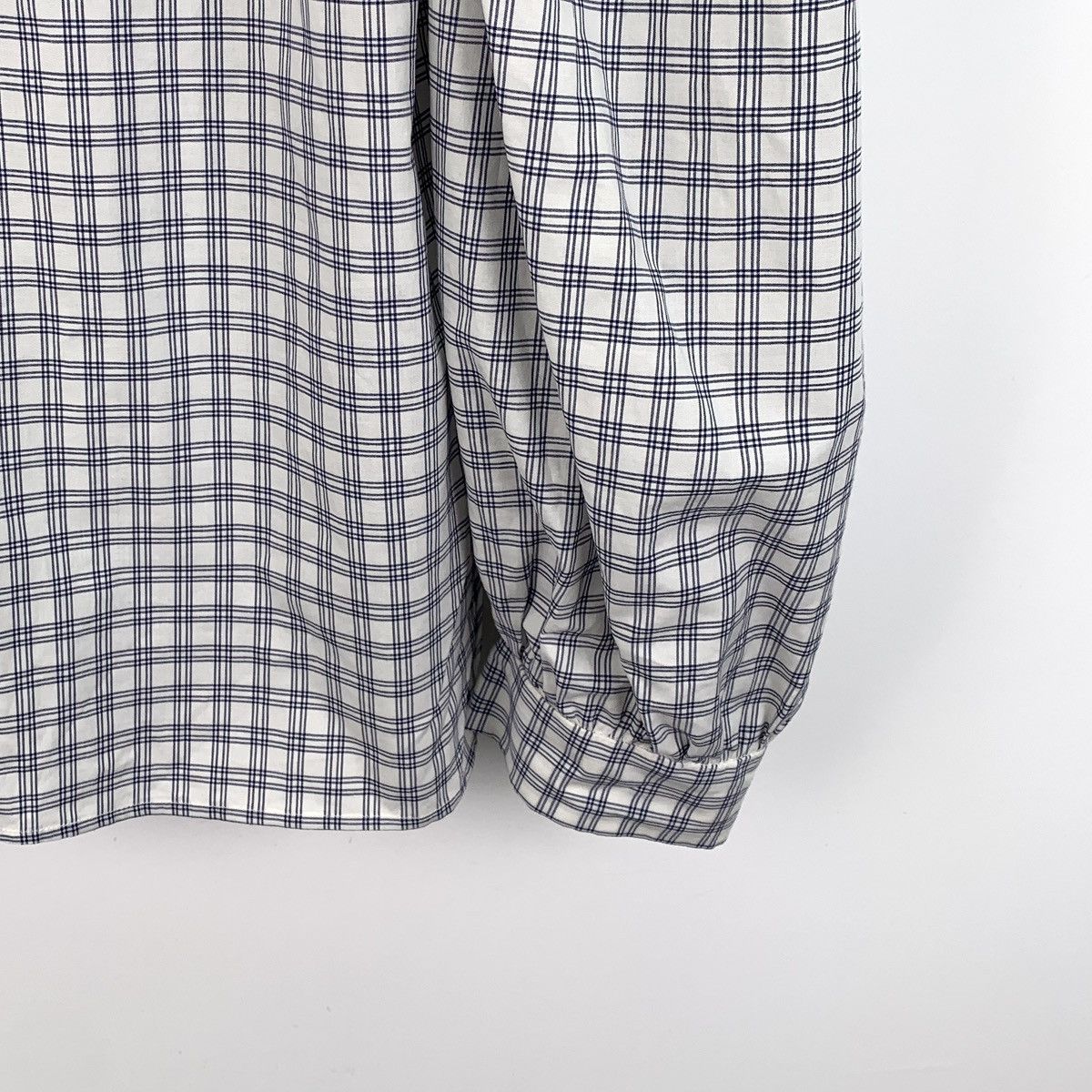 Miu Miu Miu Miu Colorblocked Check Cotton Doll Collar Shirt Size XS / US 0-2 / IT 36-38 - 4 Thumbnail