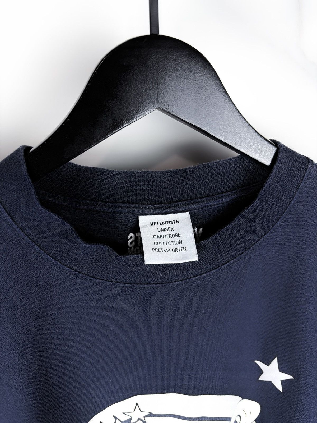 Vetements SS21 Vetements Unicorns and Rainbows Oversized Tshirt Navy Size US XL / EU 56 / 4 - 5 Thumbnail